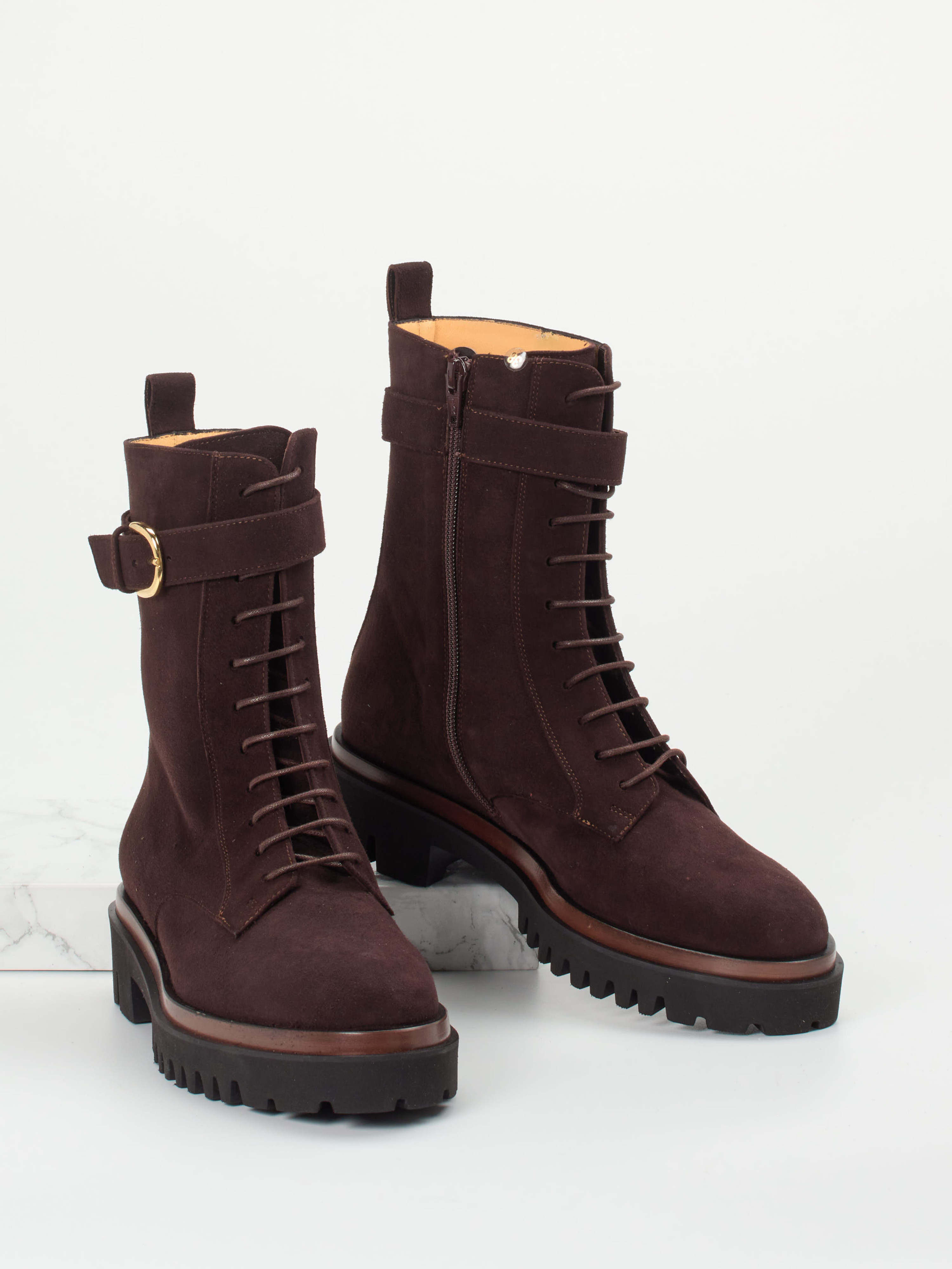 Schnürstiefelette braun 1745209000104