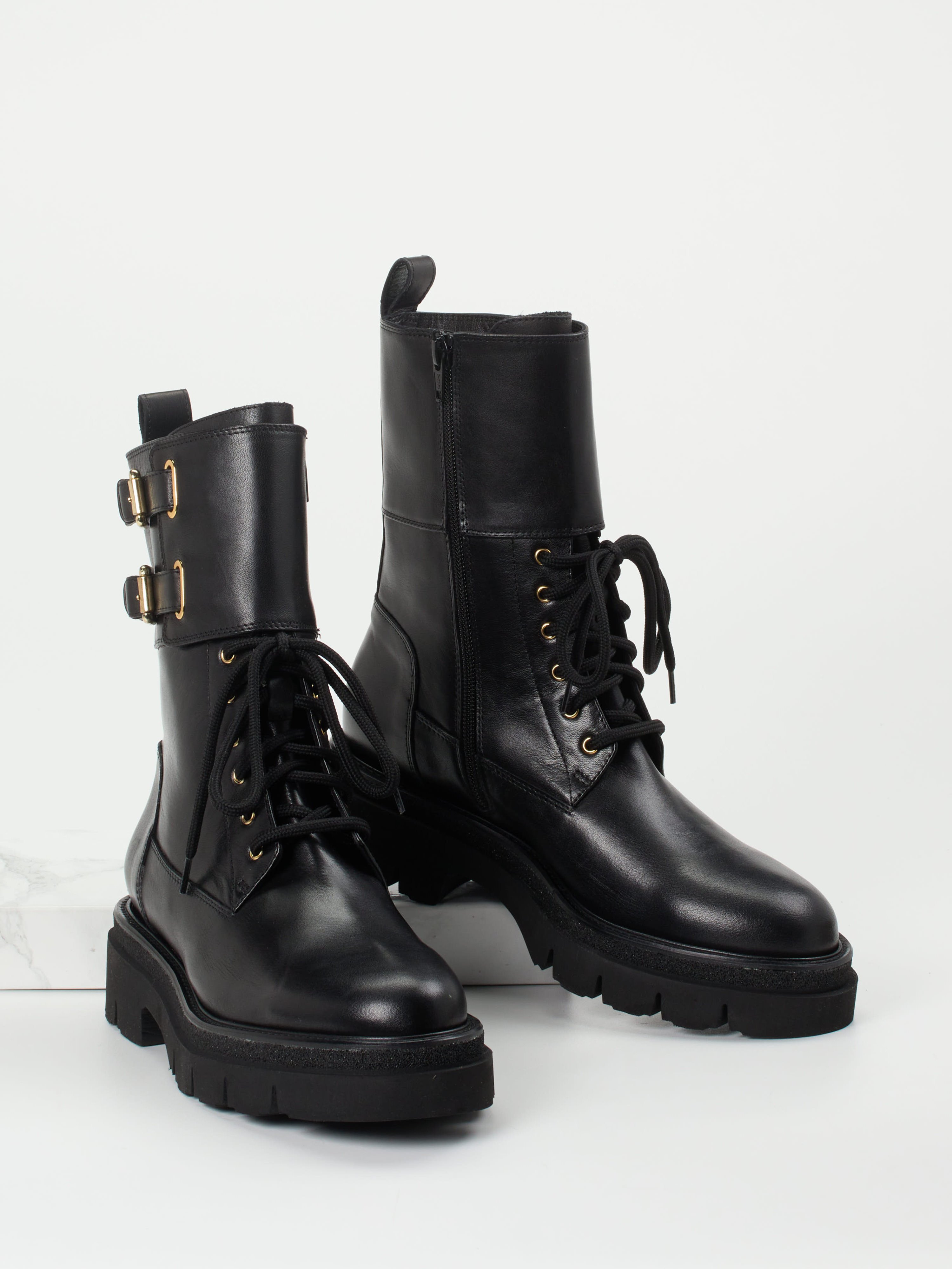 Schnürstiefelette schwarz 1743009002704