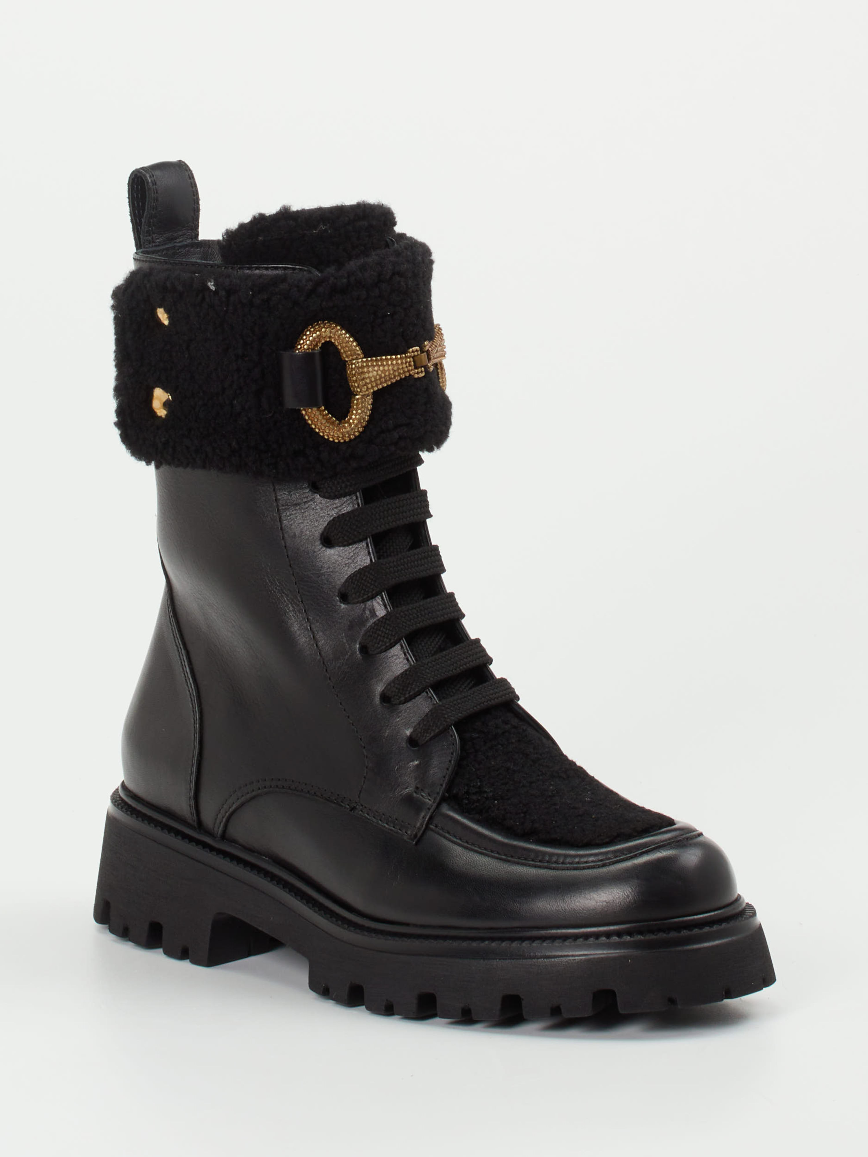 Schnürstiefelette schwarz 1723009015306