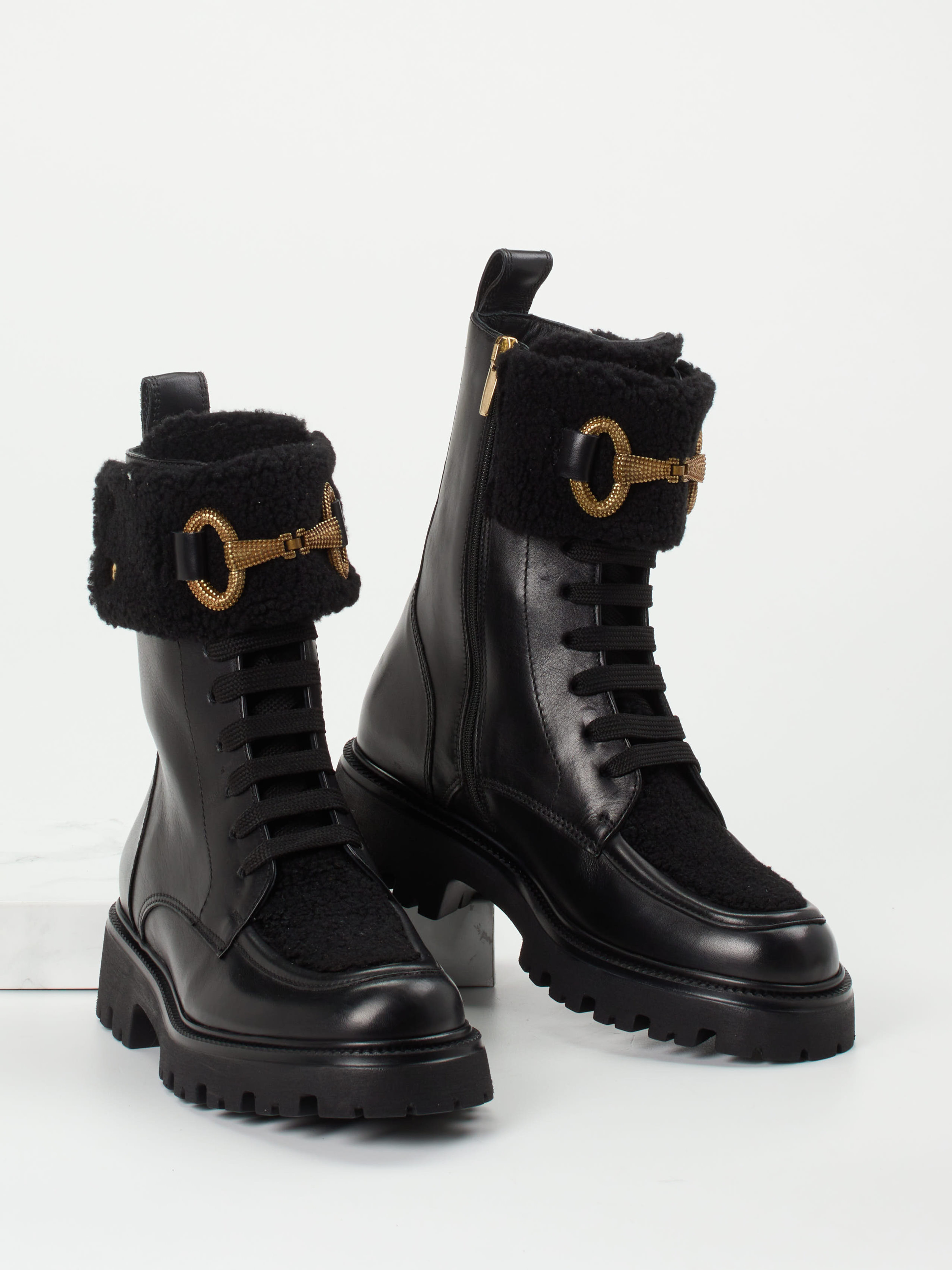 Schnürstiefelette schwarz 1723009015304