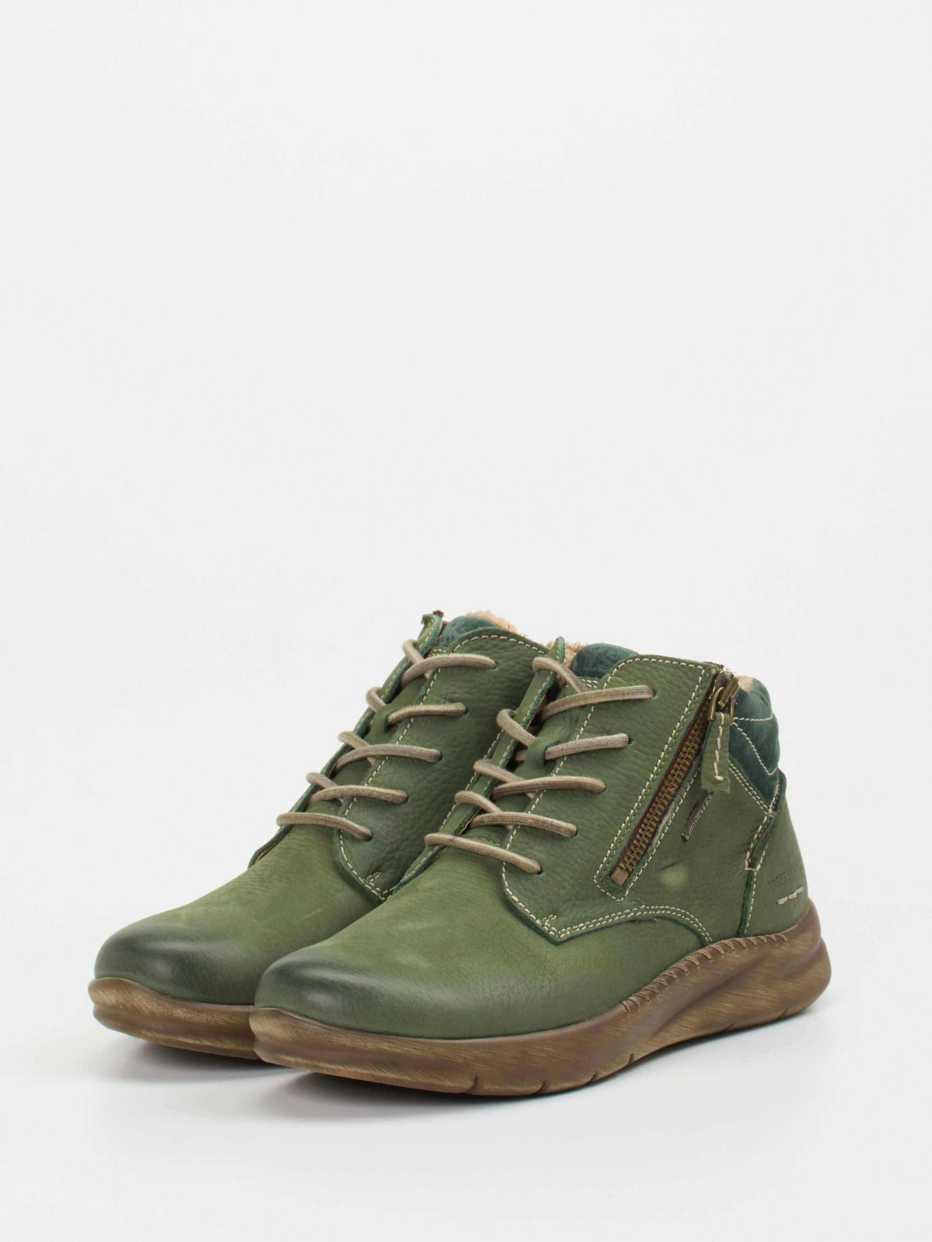 Schnürstiefelette grün 1701659000802