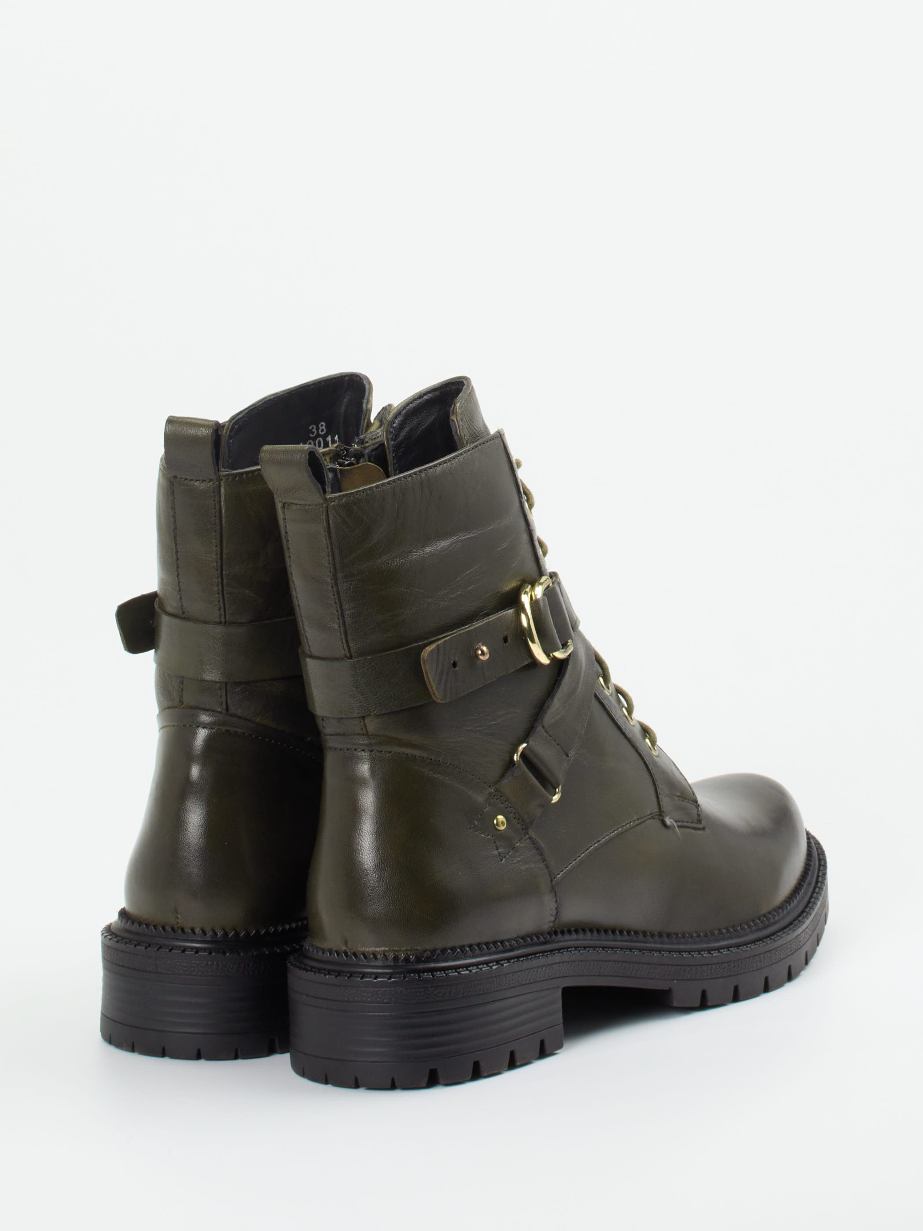 Schnürstiefelette grün 1723609000703