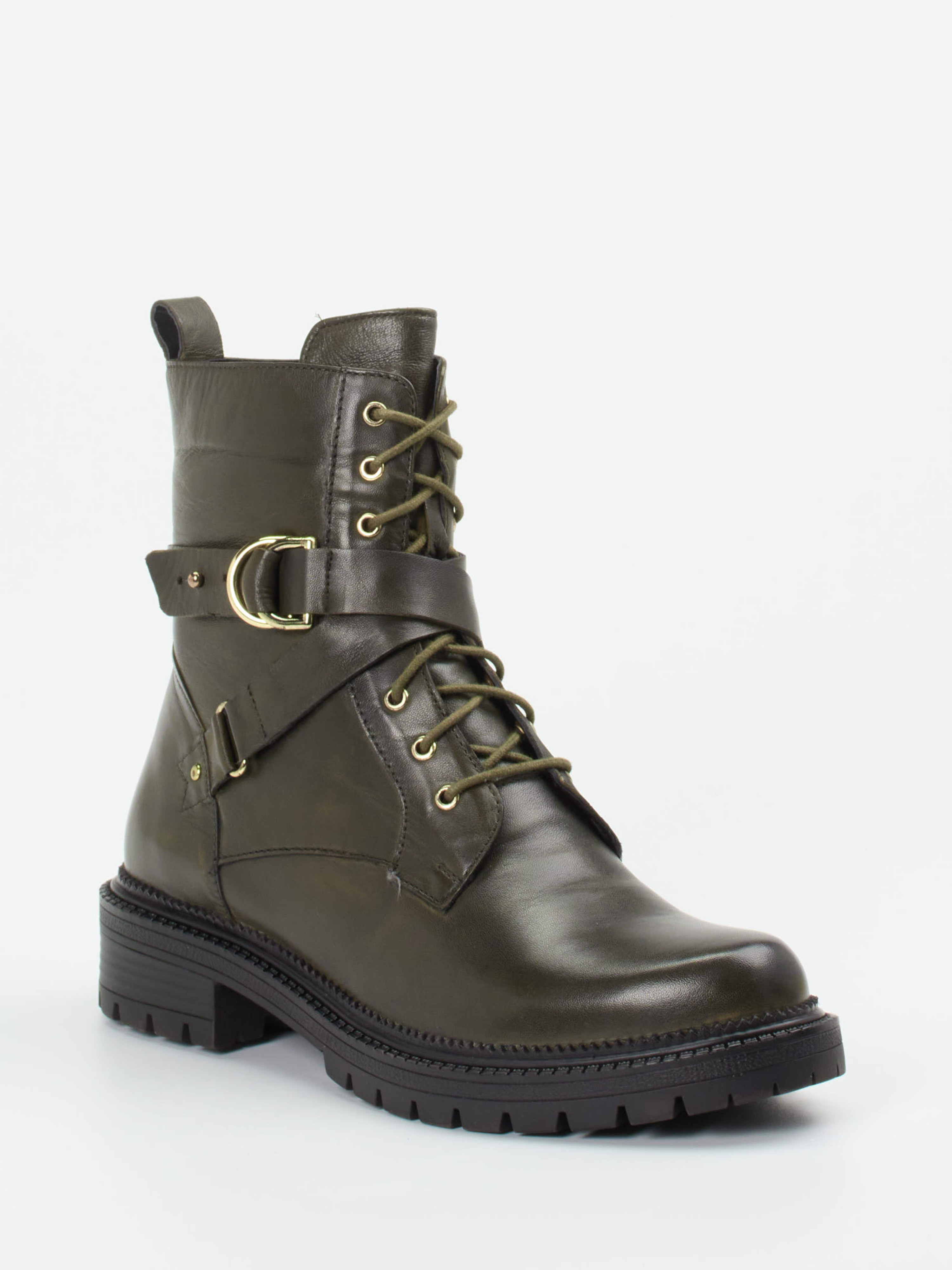 Schnürstiefelette grün 1723609000706