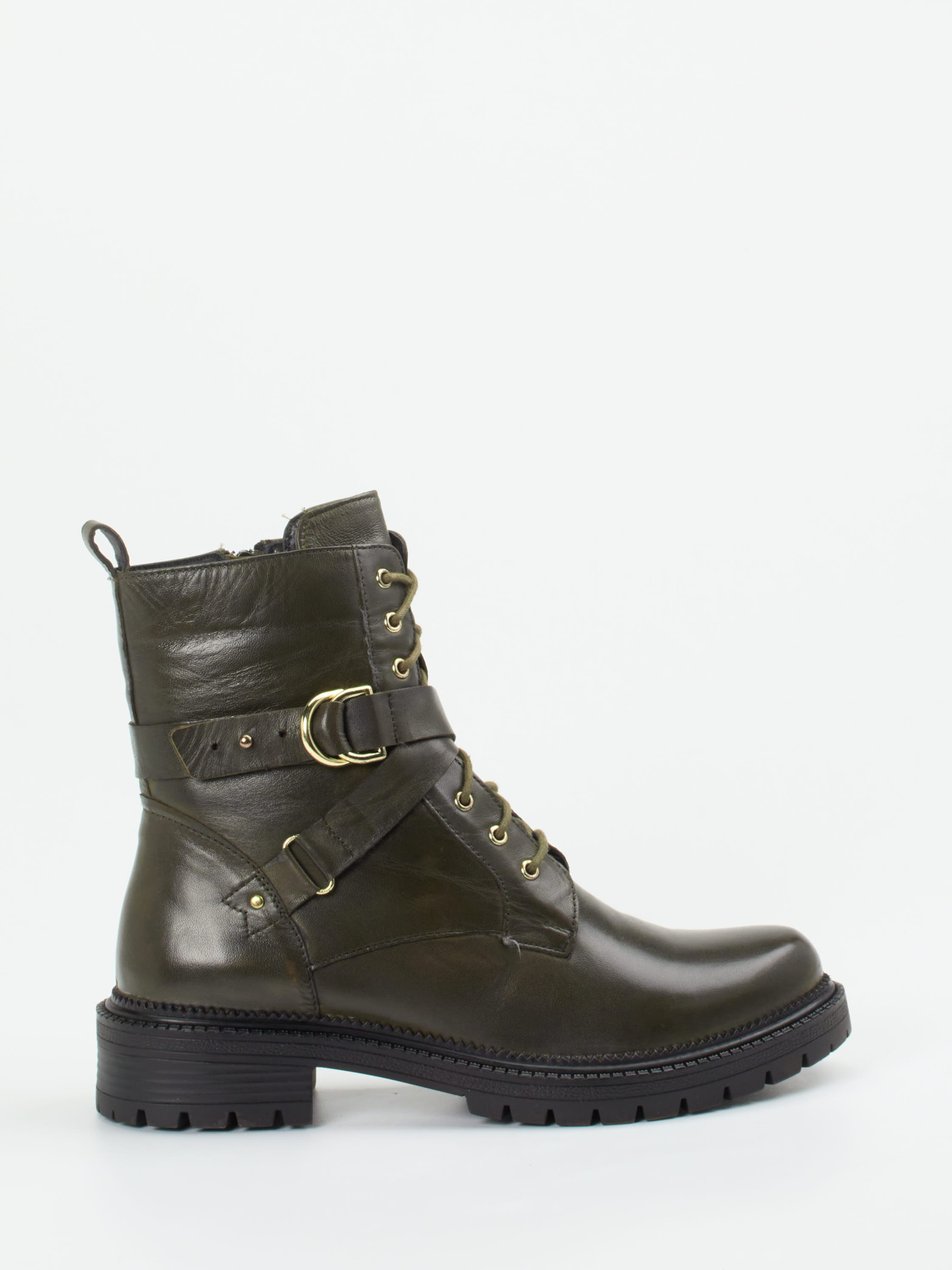 Schnürstiefelette grün 1723609000701