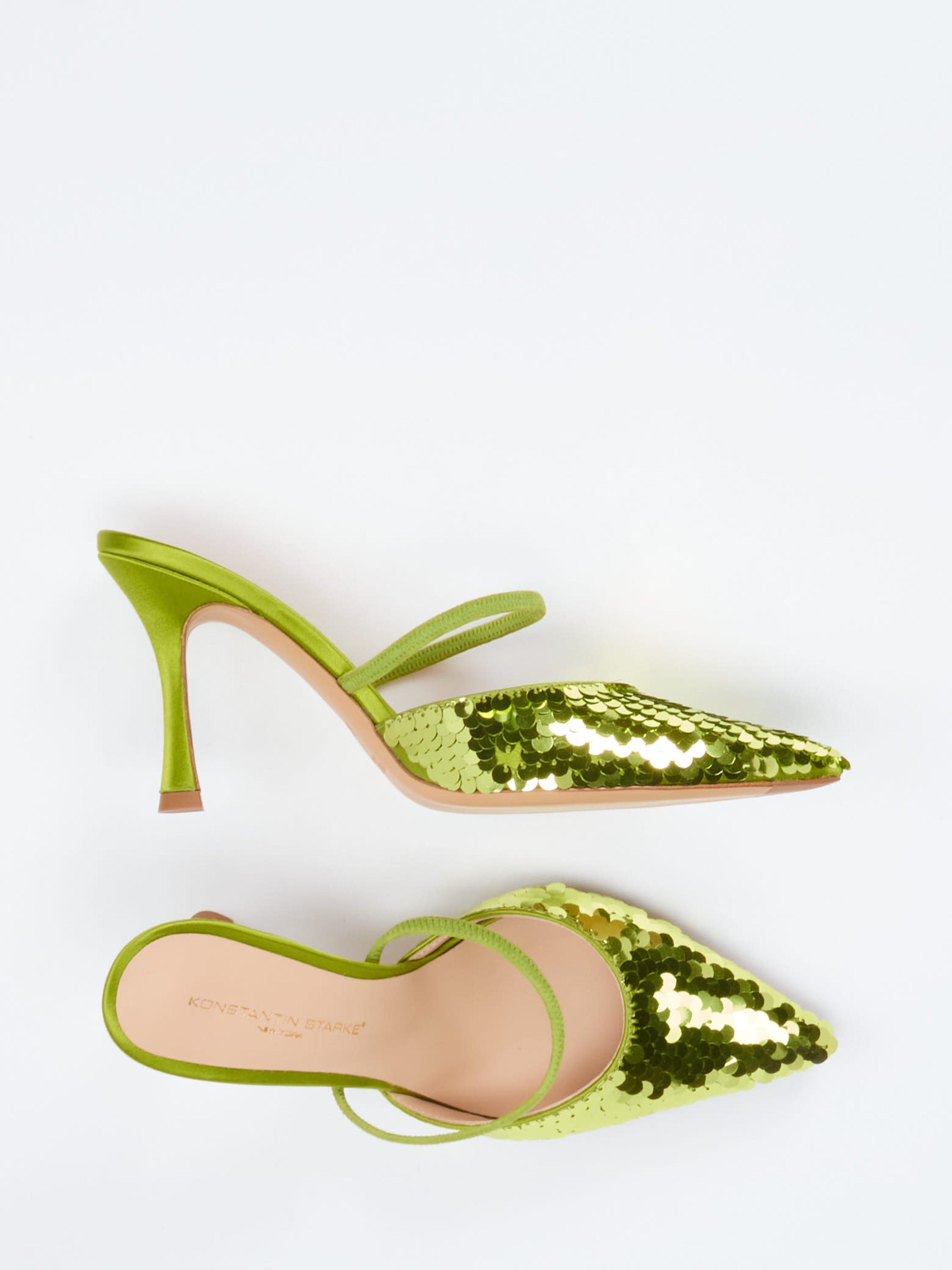 Slingpumps grün 1308659000104