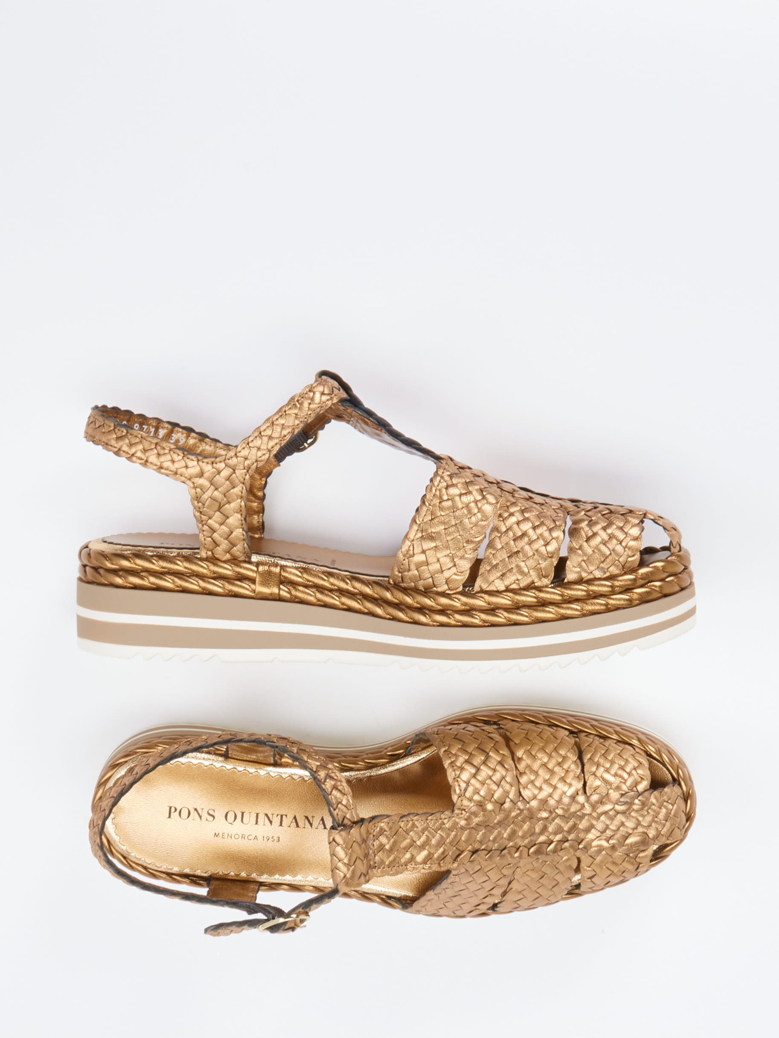 Plateau-Sandalette braun 1323239000104