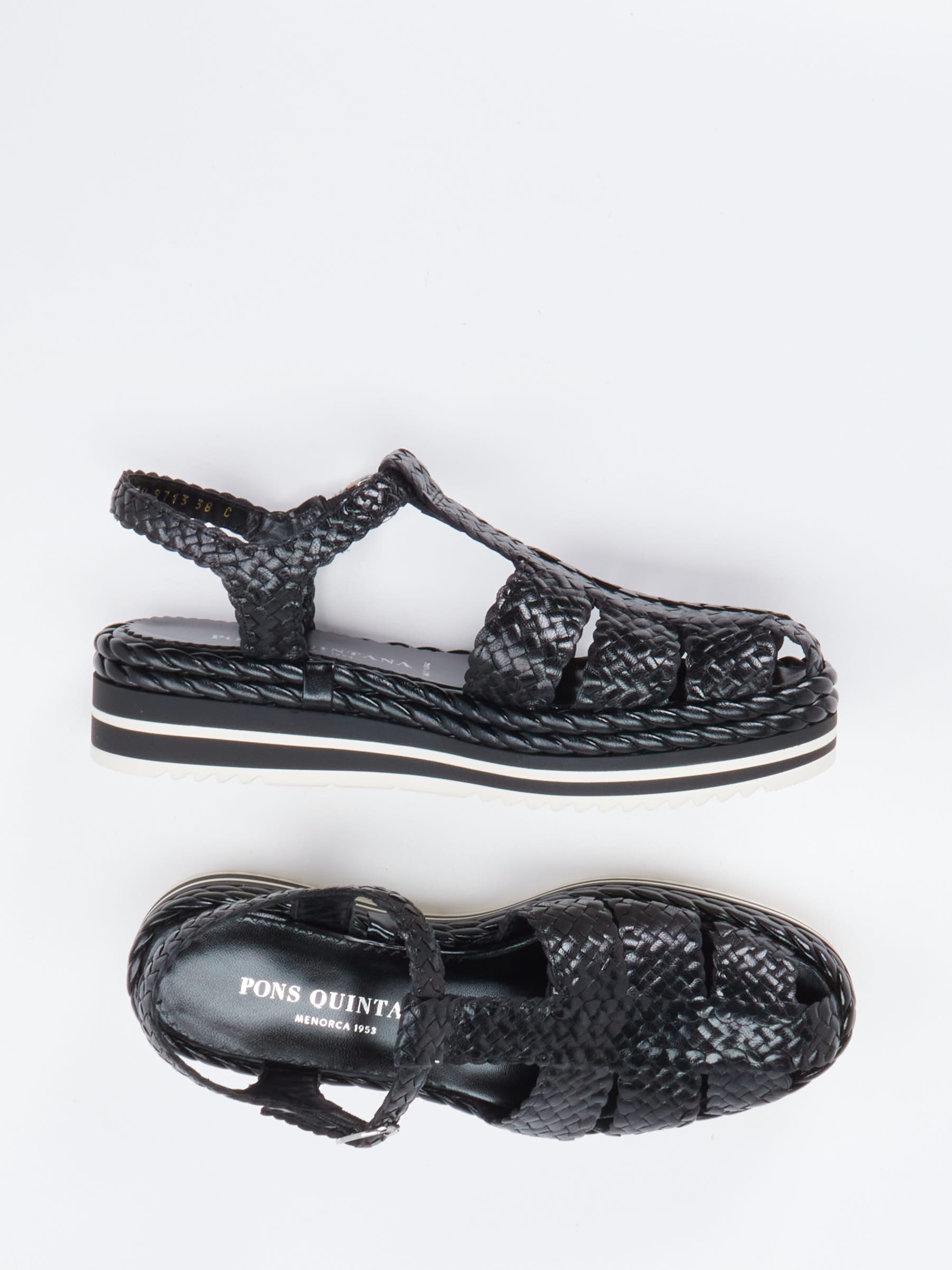 Plateau-Sandalette schwarz 1323009000104