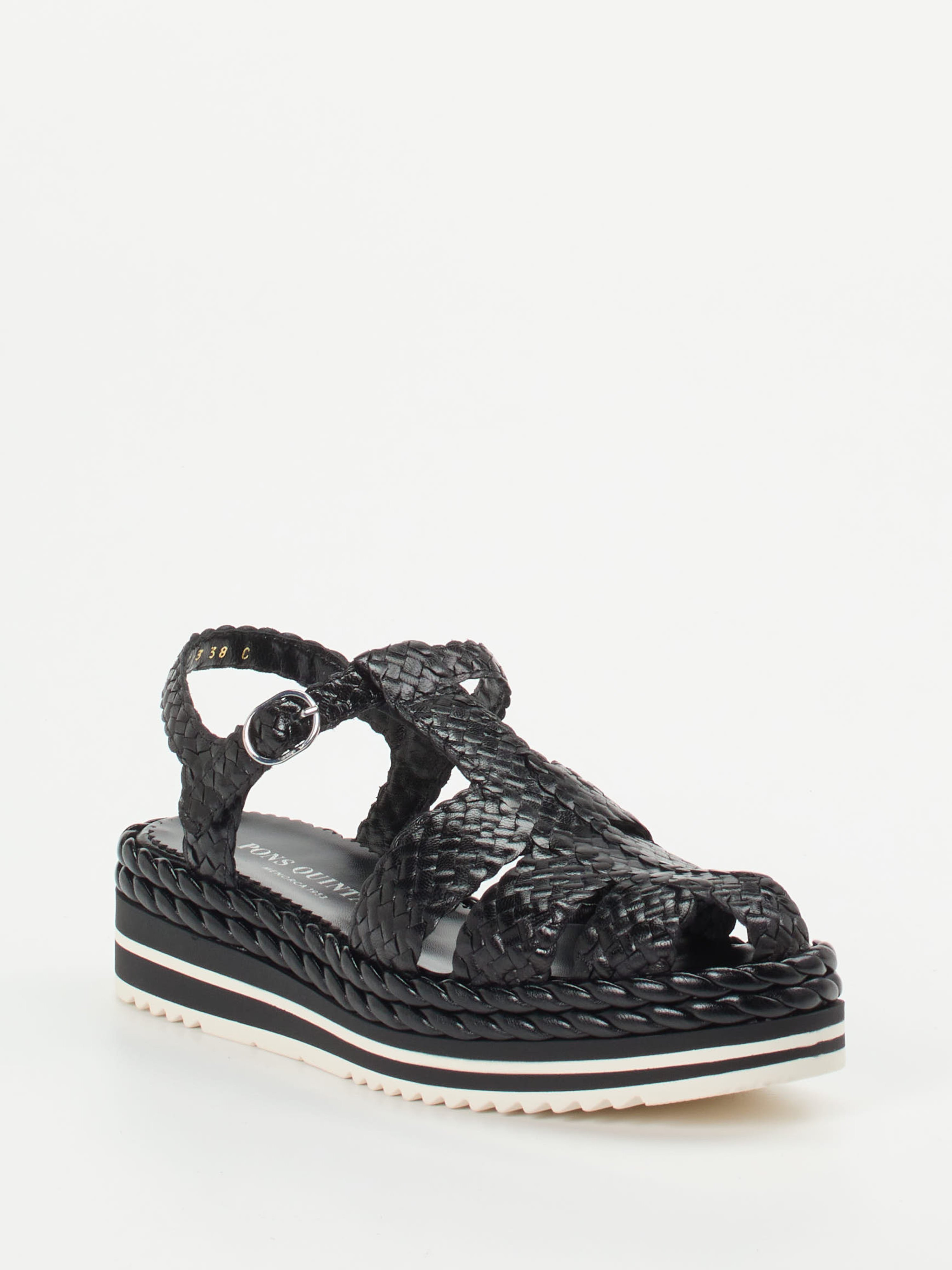 Plateau-Sandalette schwarz 1323009000106