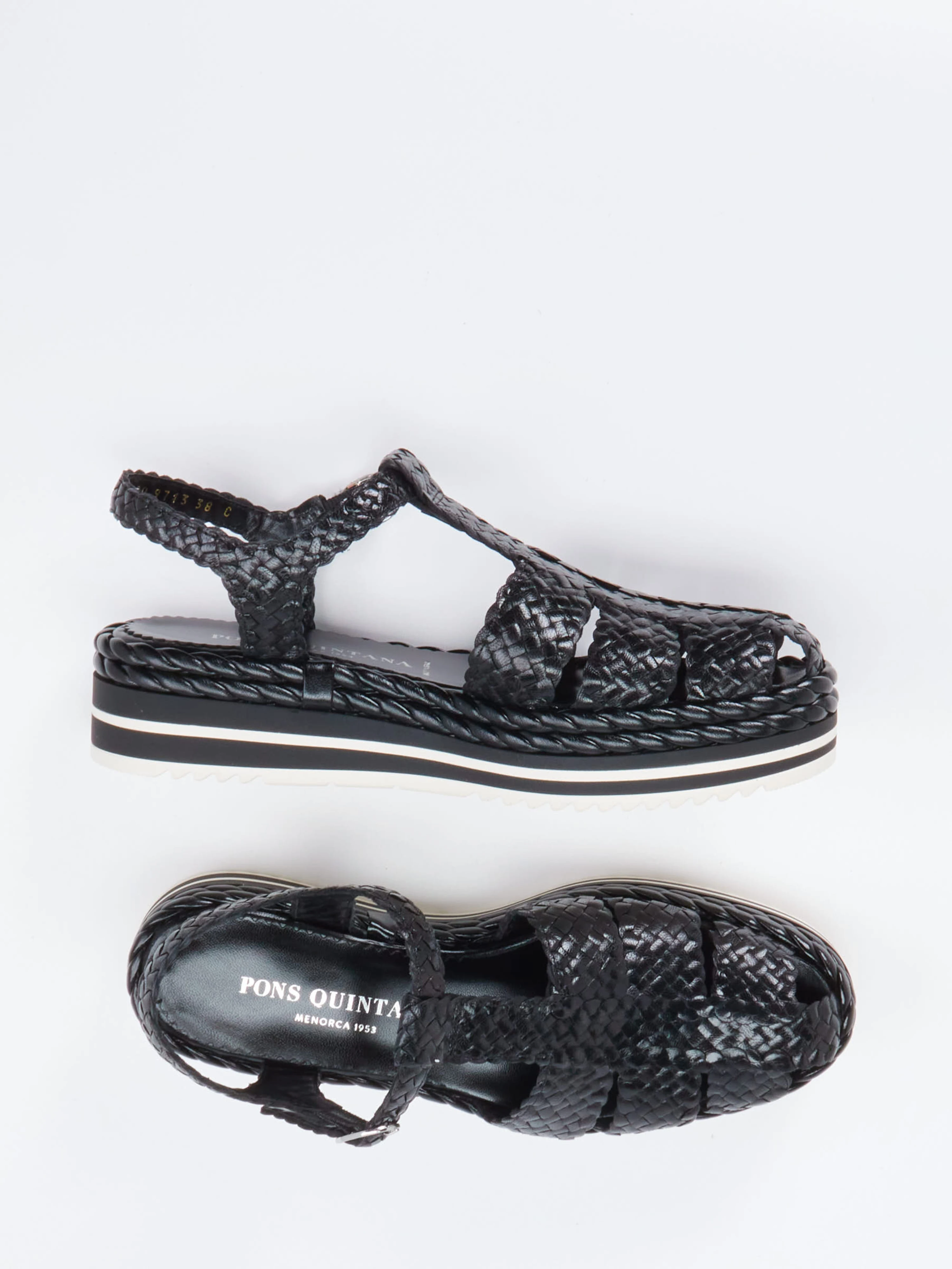 Plateau-Sandalette schwarz 1323009000104