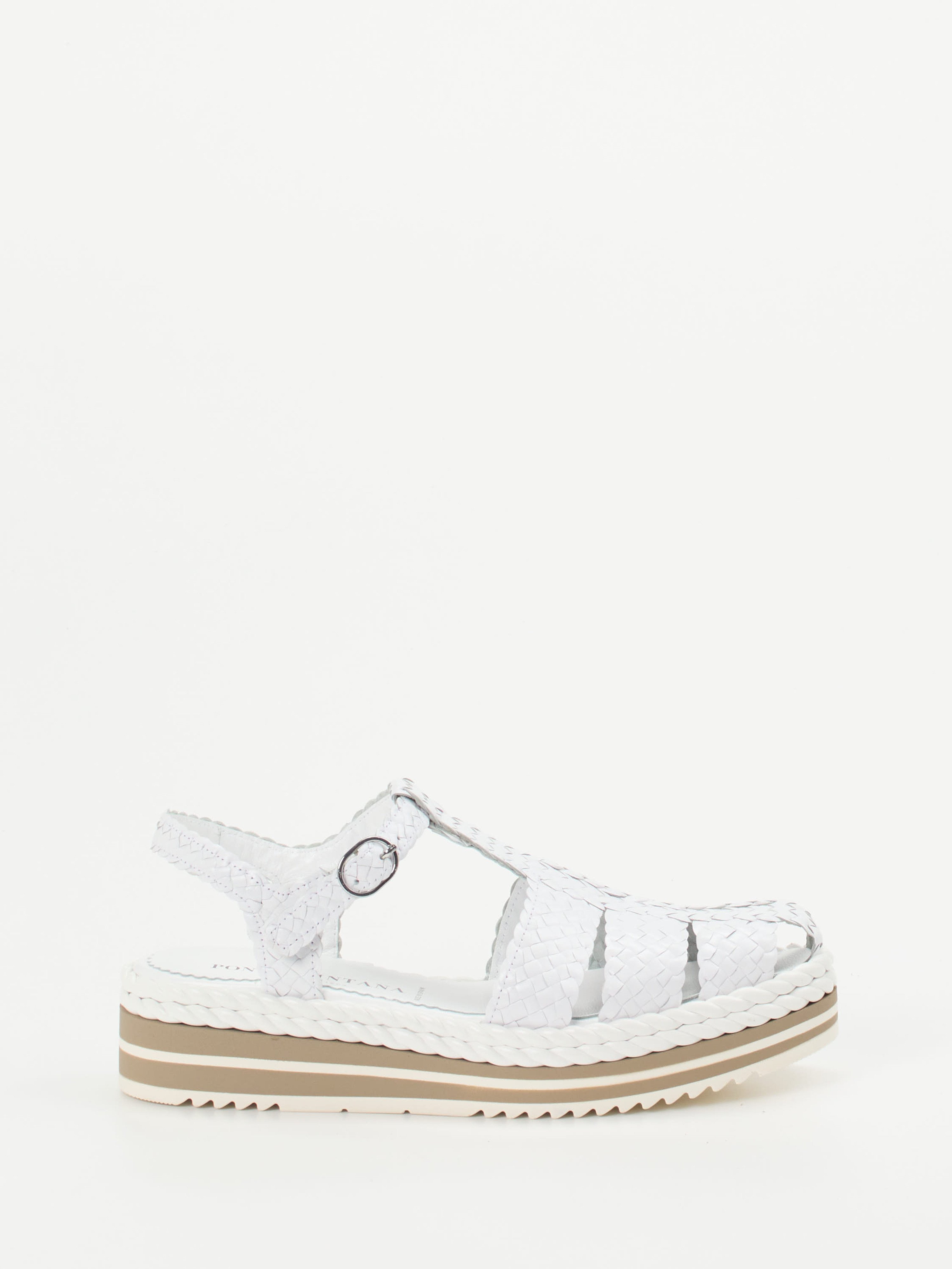 Plateau-Sandalette weiß 1323799000101