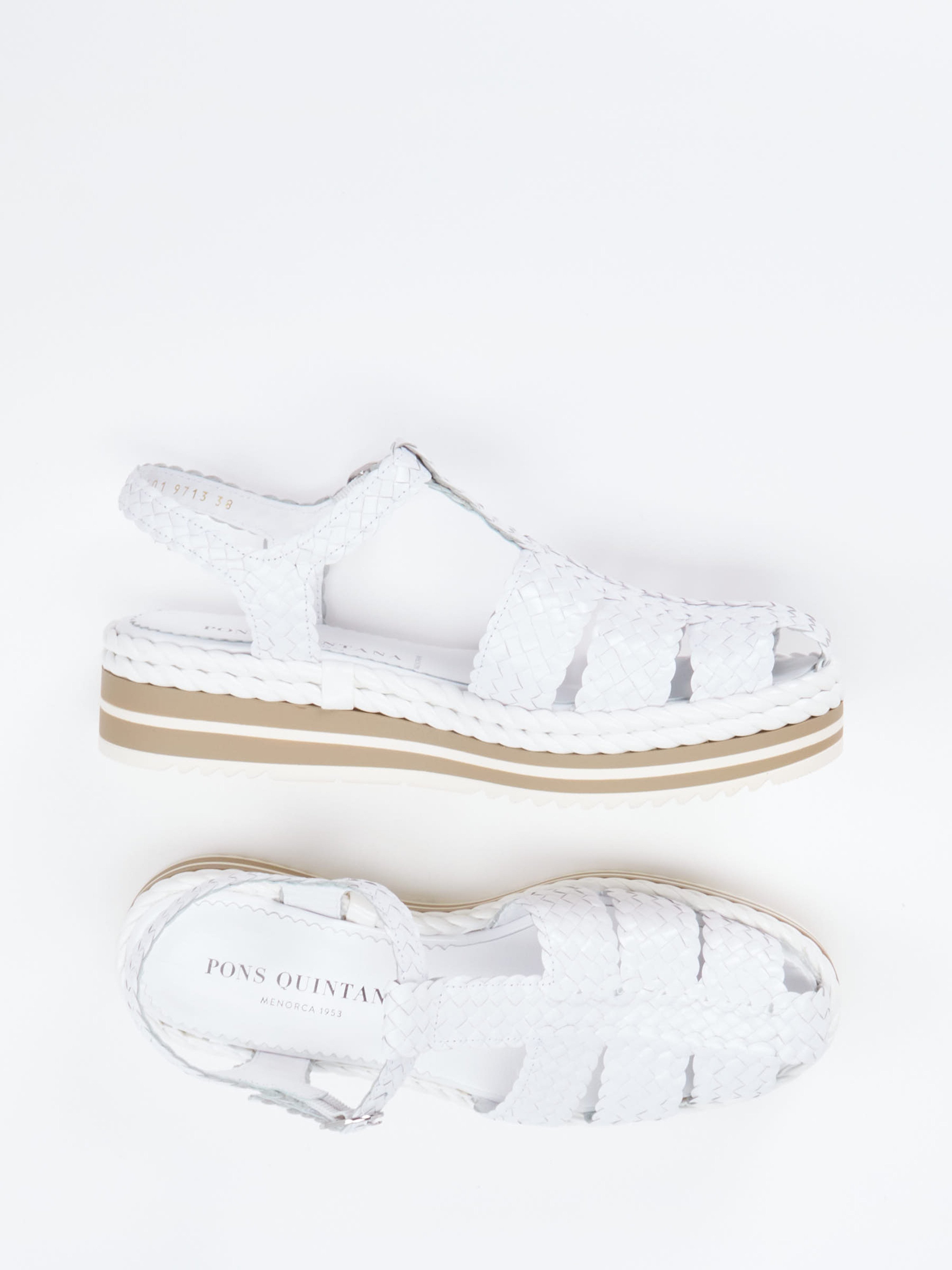Plateau-Sandalette weiß 1323799000104