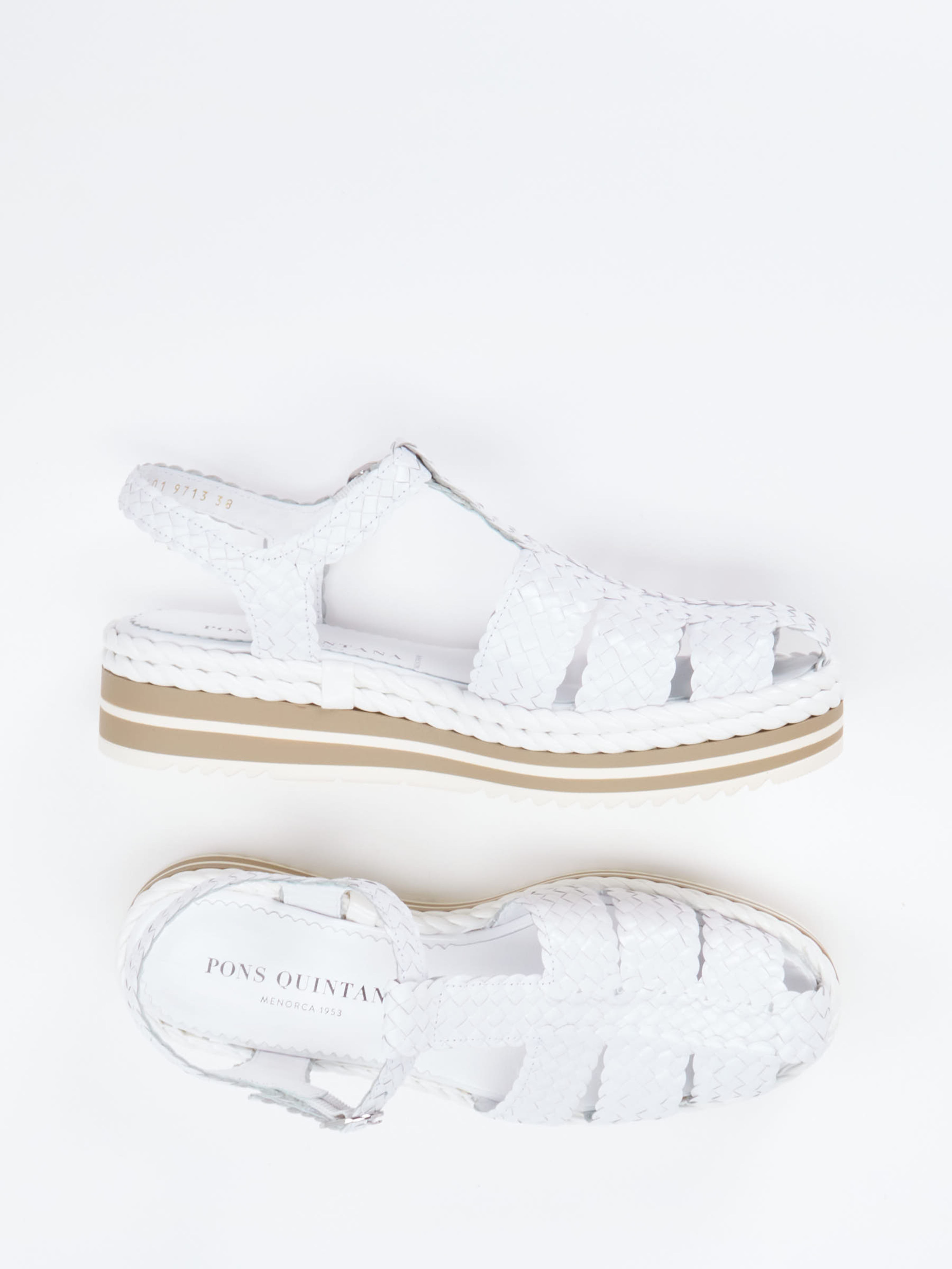 Plateau-Sandalette weiß 1323799000104