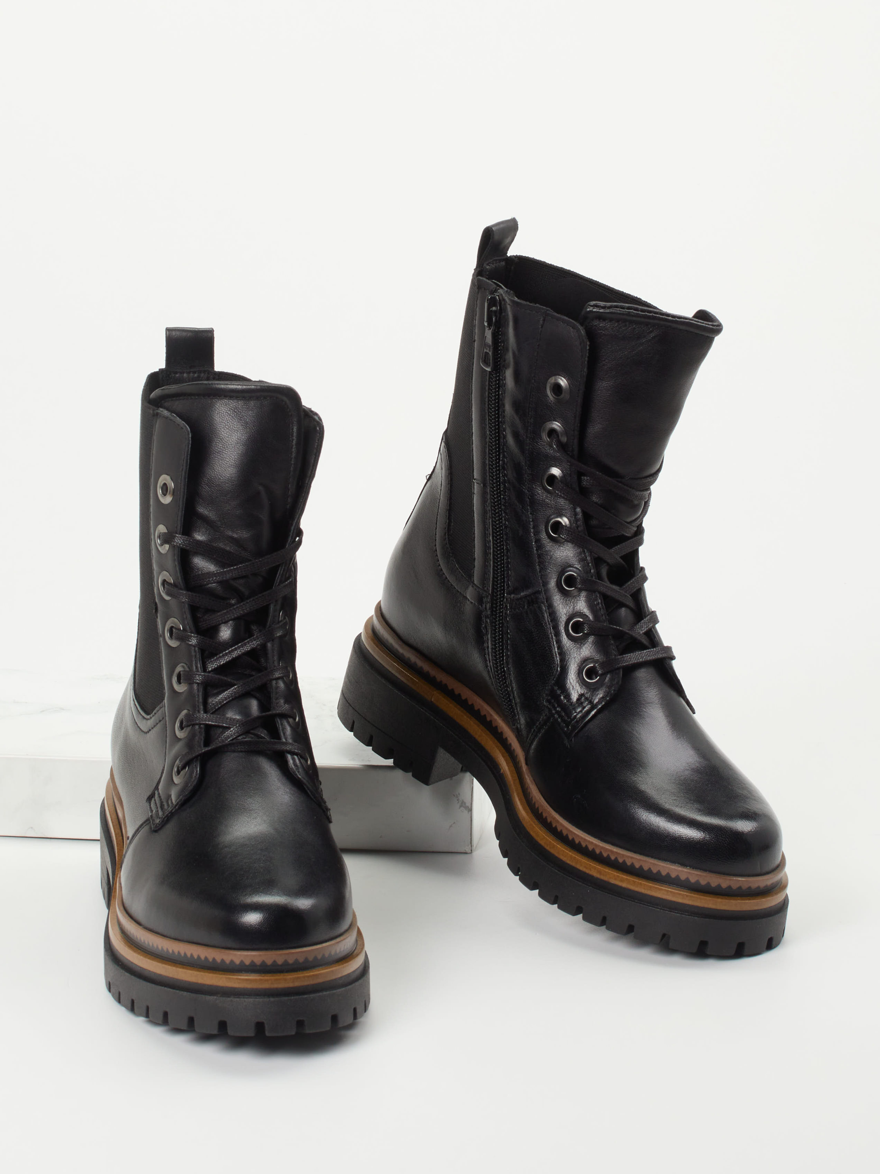 Schnürstiefelette schwarz 1725009008804