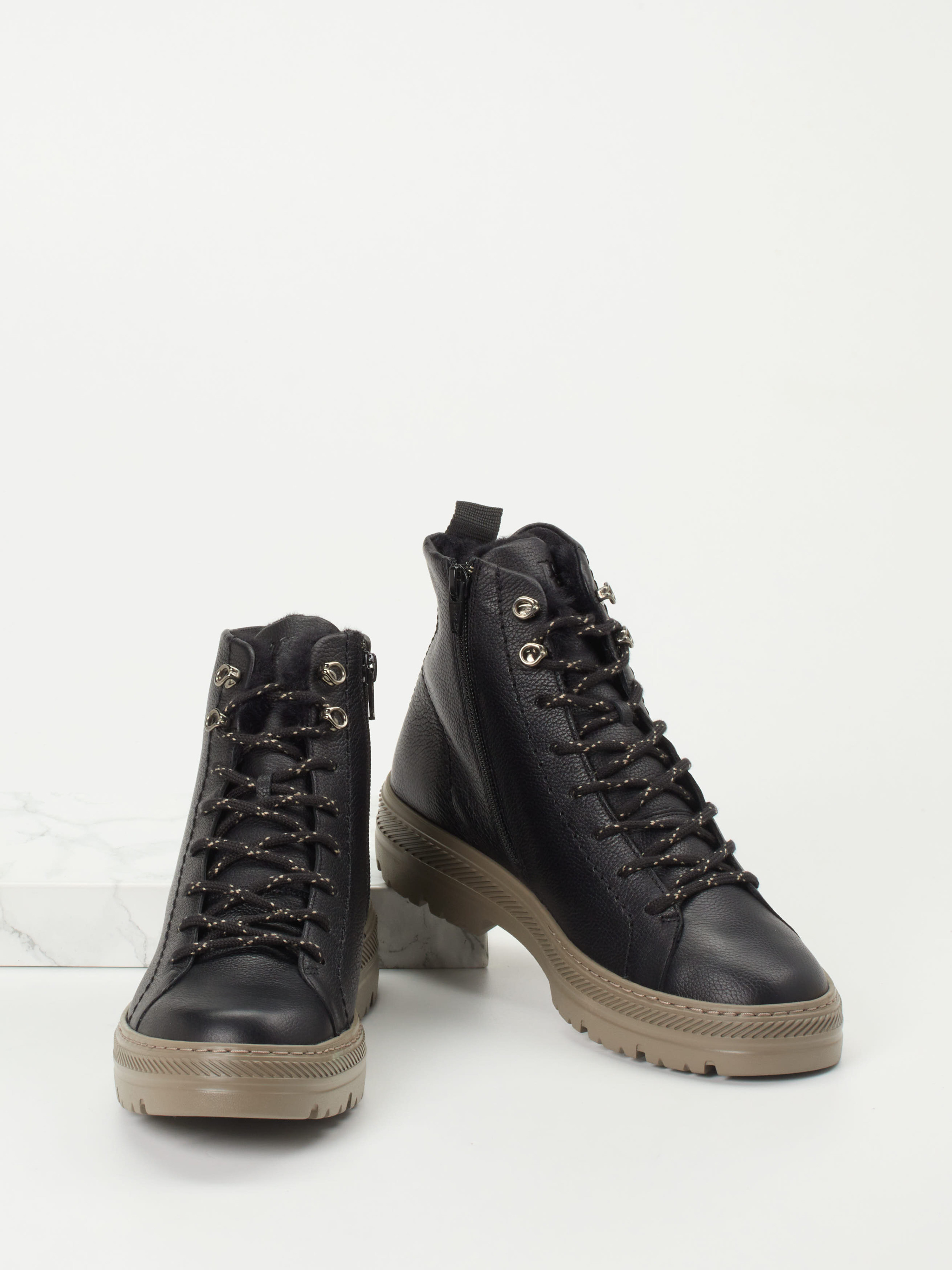 Schnürstiefelette schwarz 1803009003604