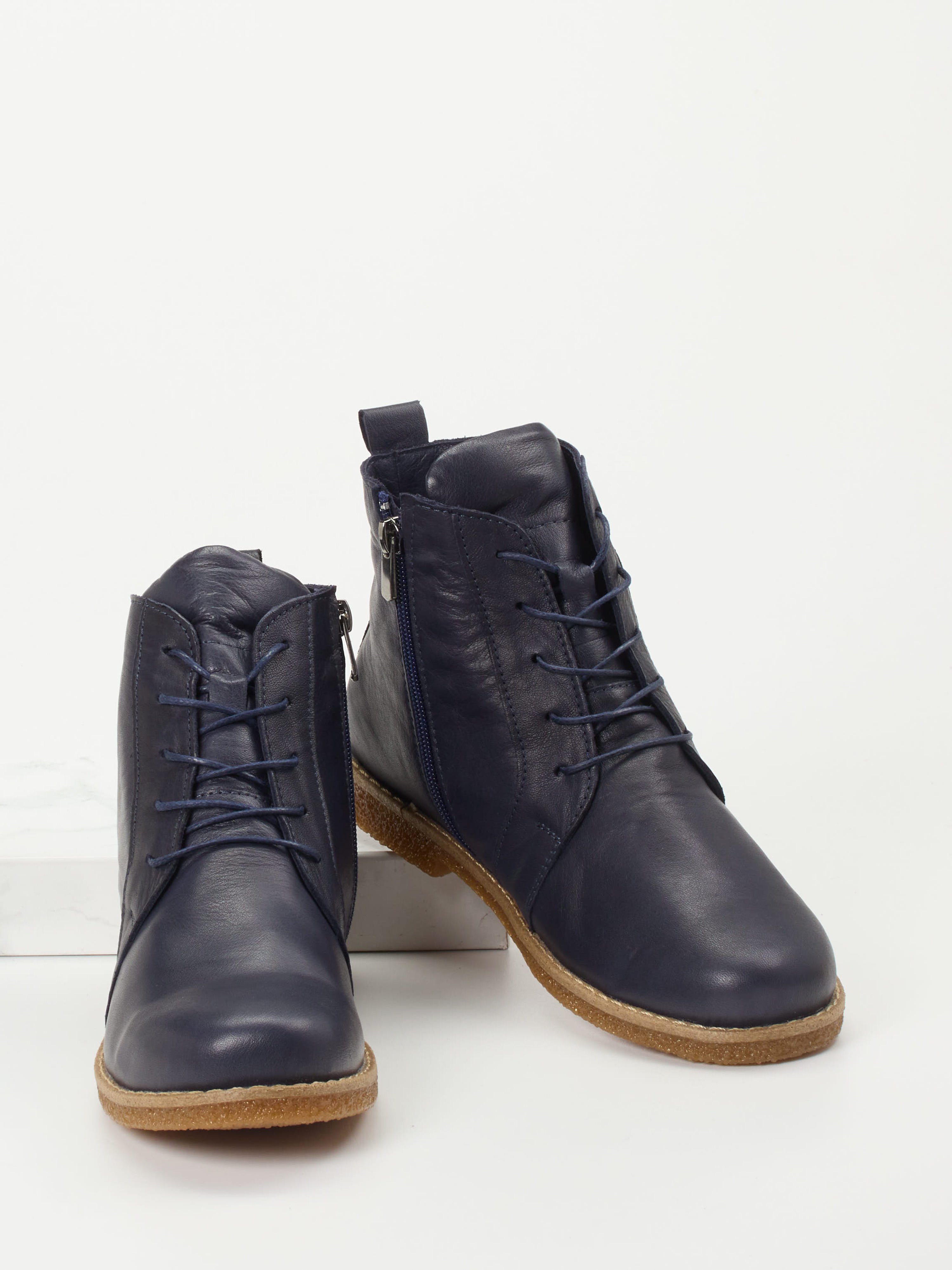 Schnürstiefelette blau 2751109011404