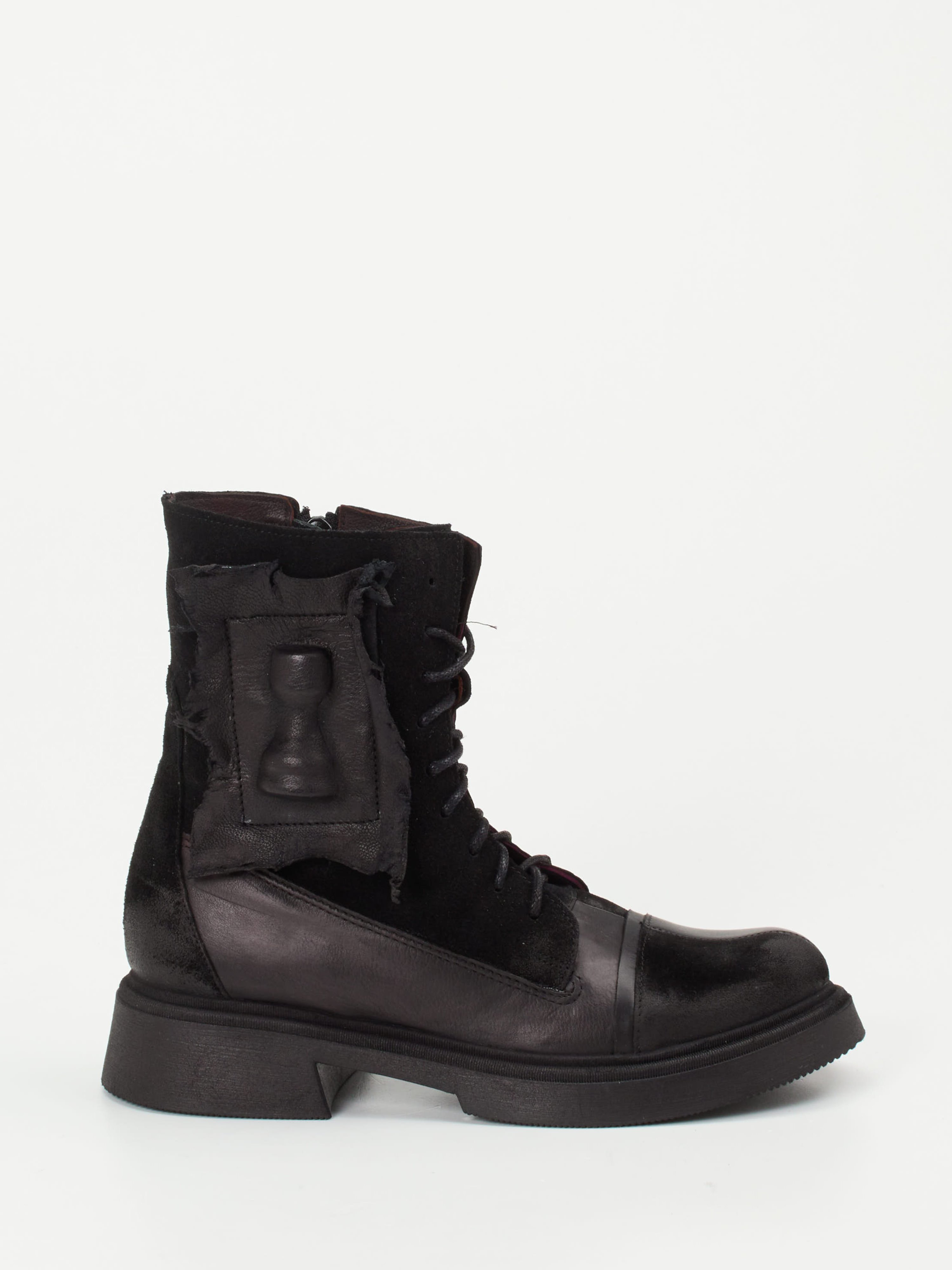 Schnürstiefelette schwarz 1723009016801