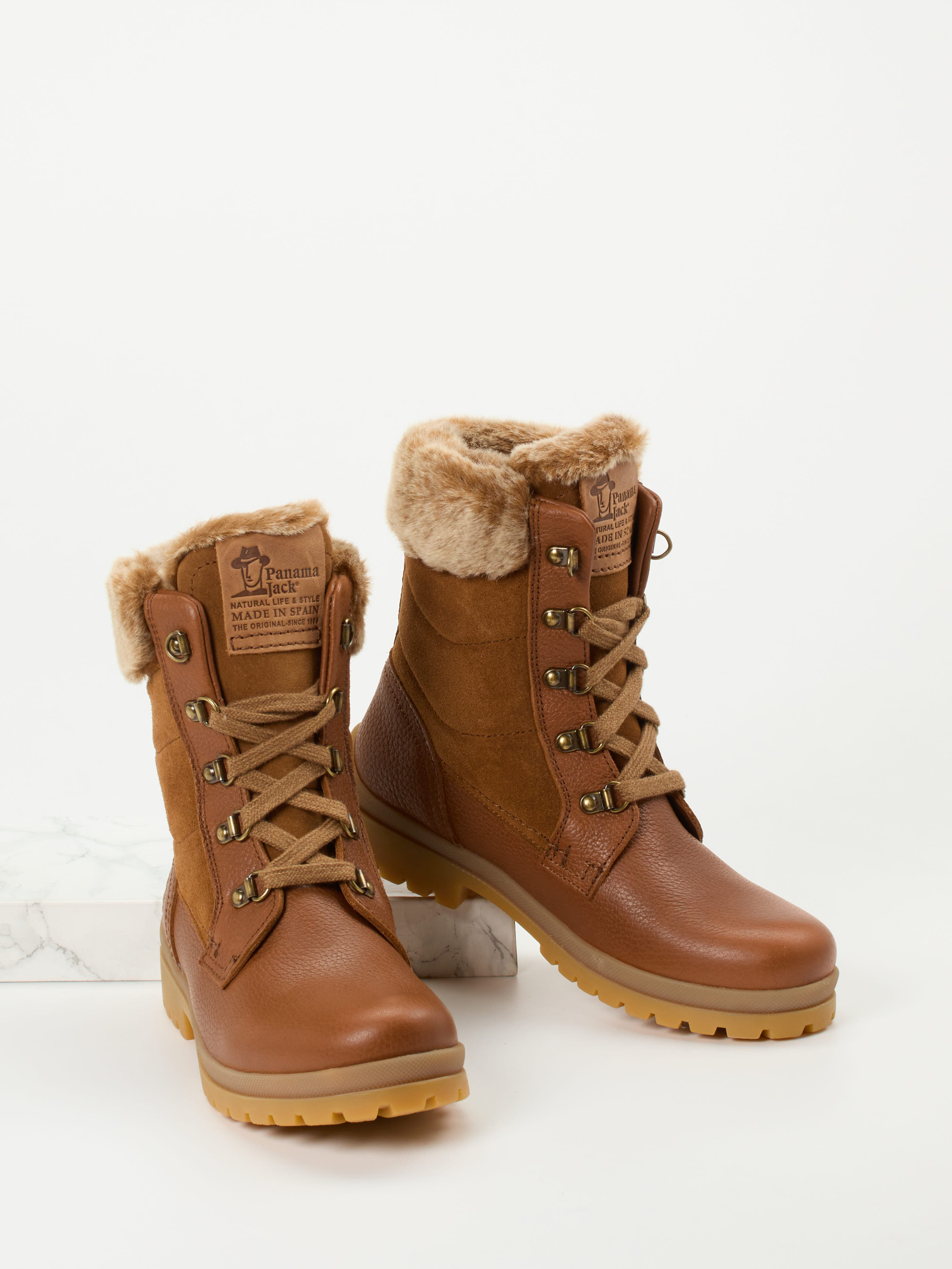 Schnürstiefelette Tuscani B1 braun 1823289001104