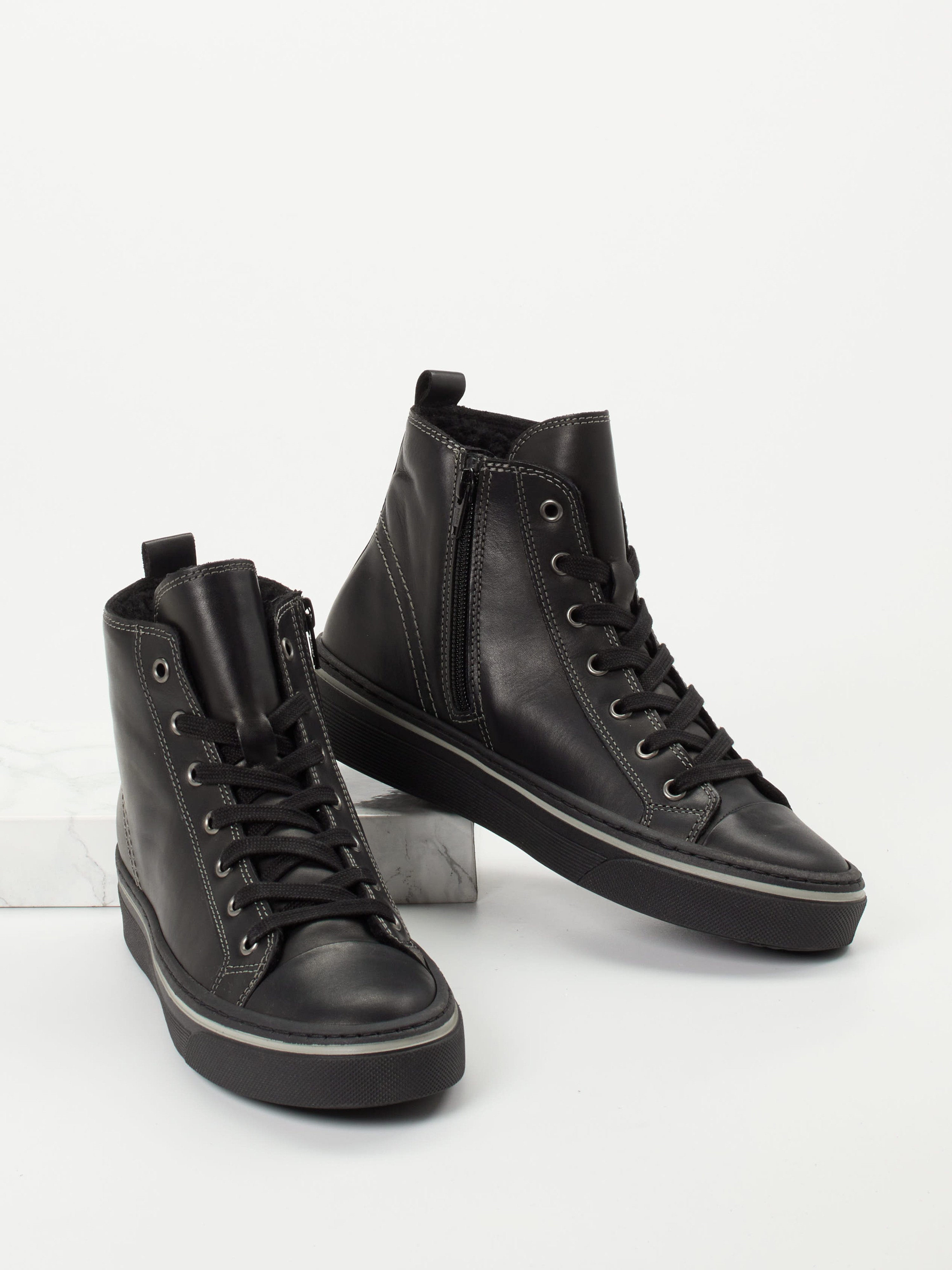 Schnürstiefelette schwarz 1803009003504