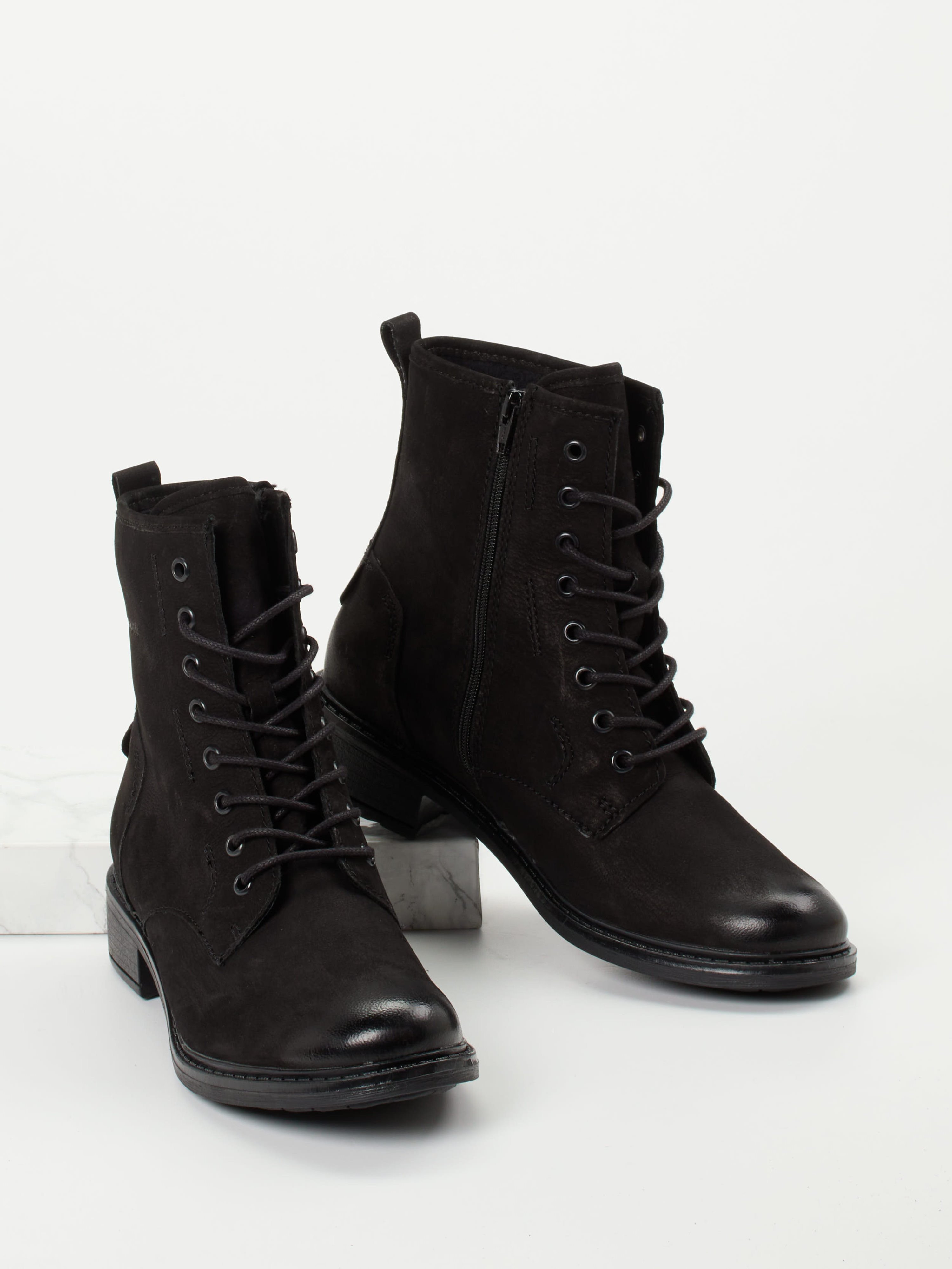 Schnürstiefelette schwarz 1723009016704