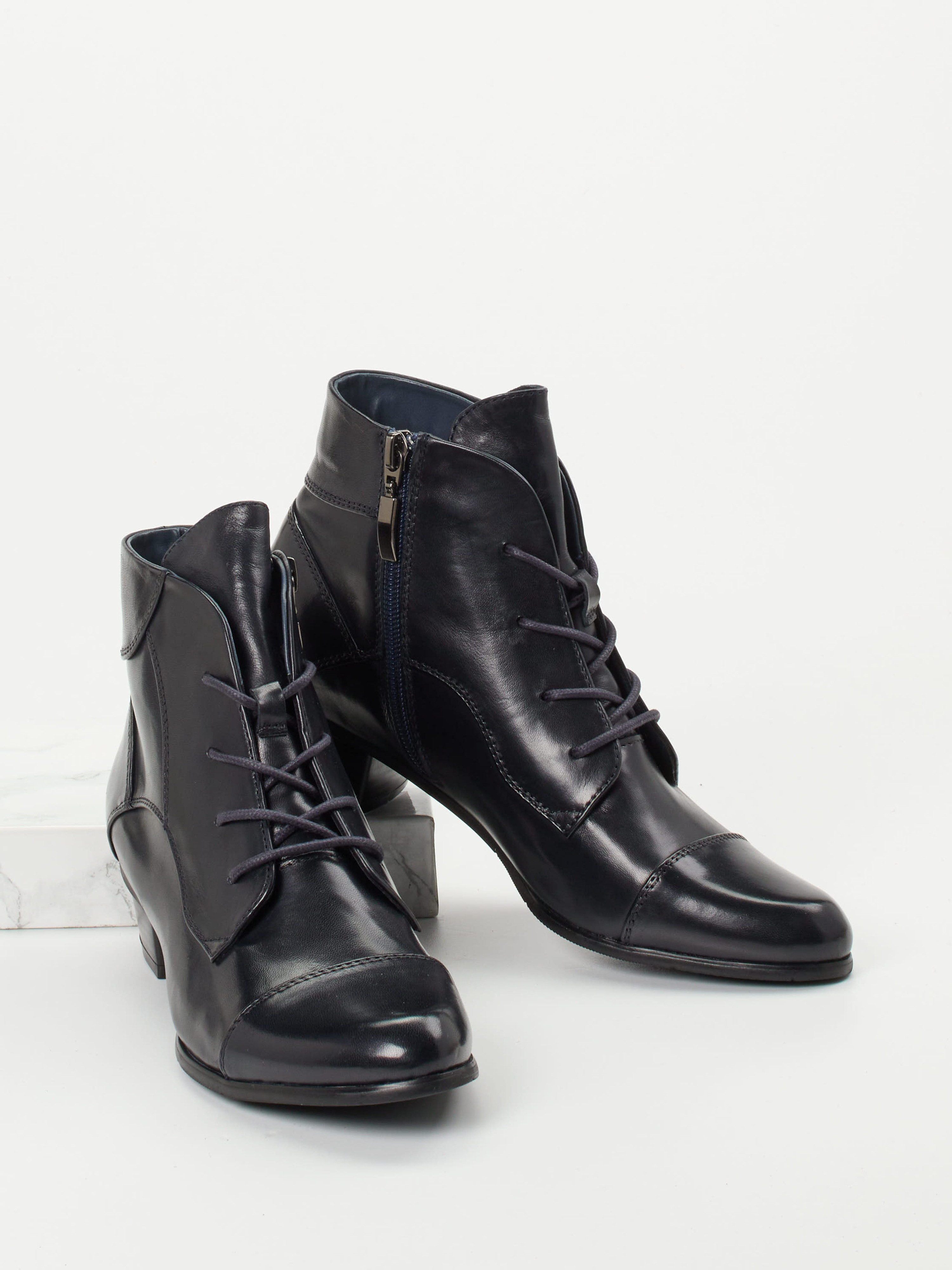 Schnürstiefelette blau 1703109002604