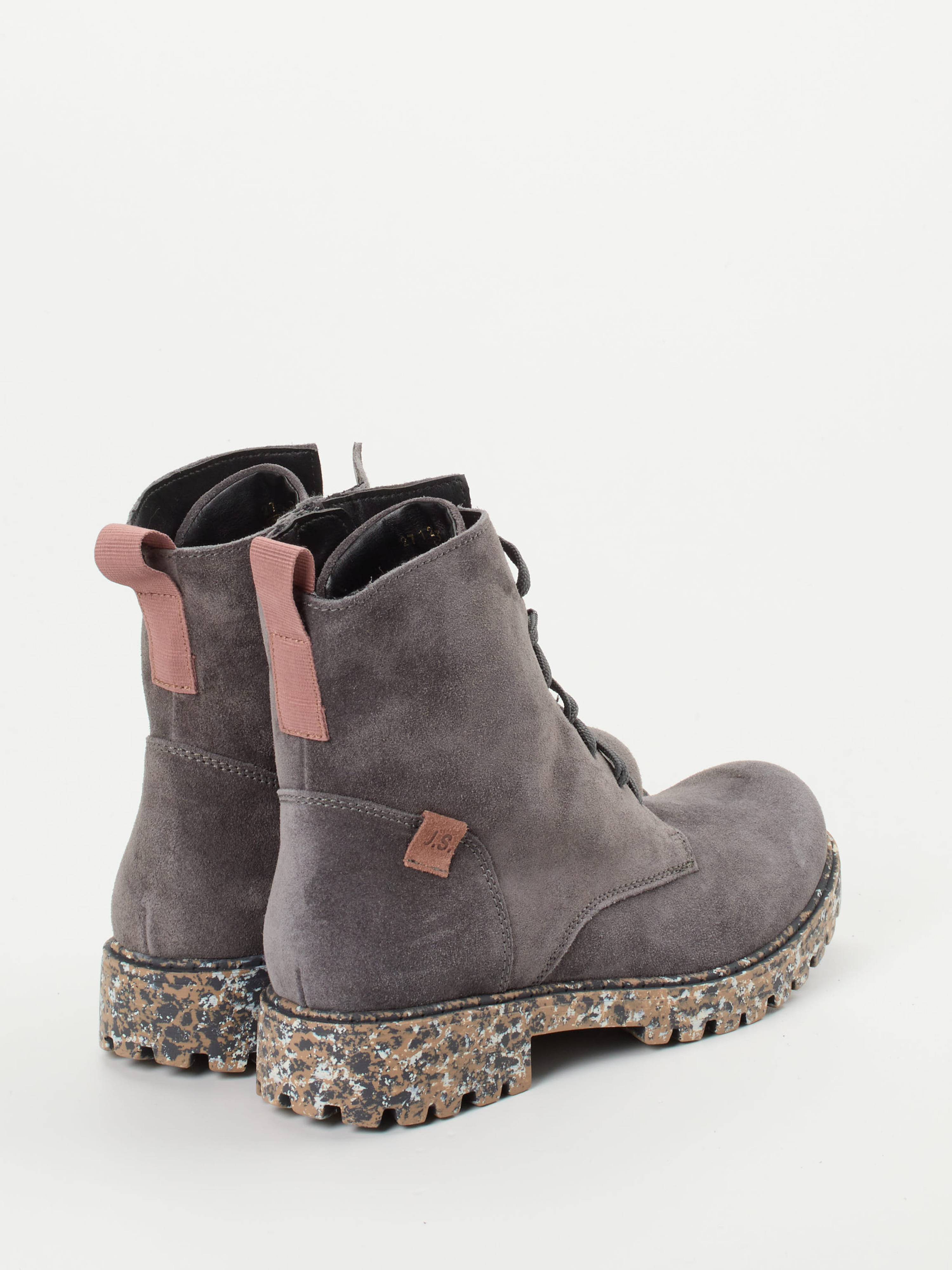 Schnürstiefelette grau 1723459000703