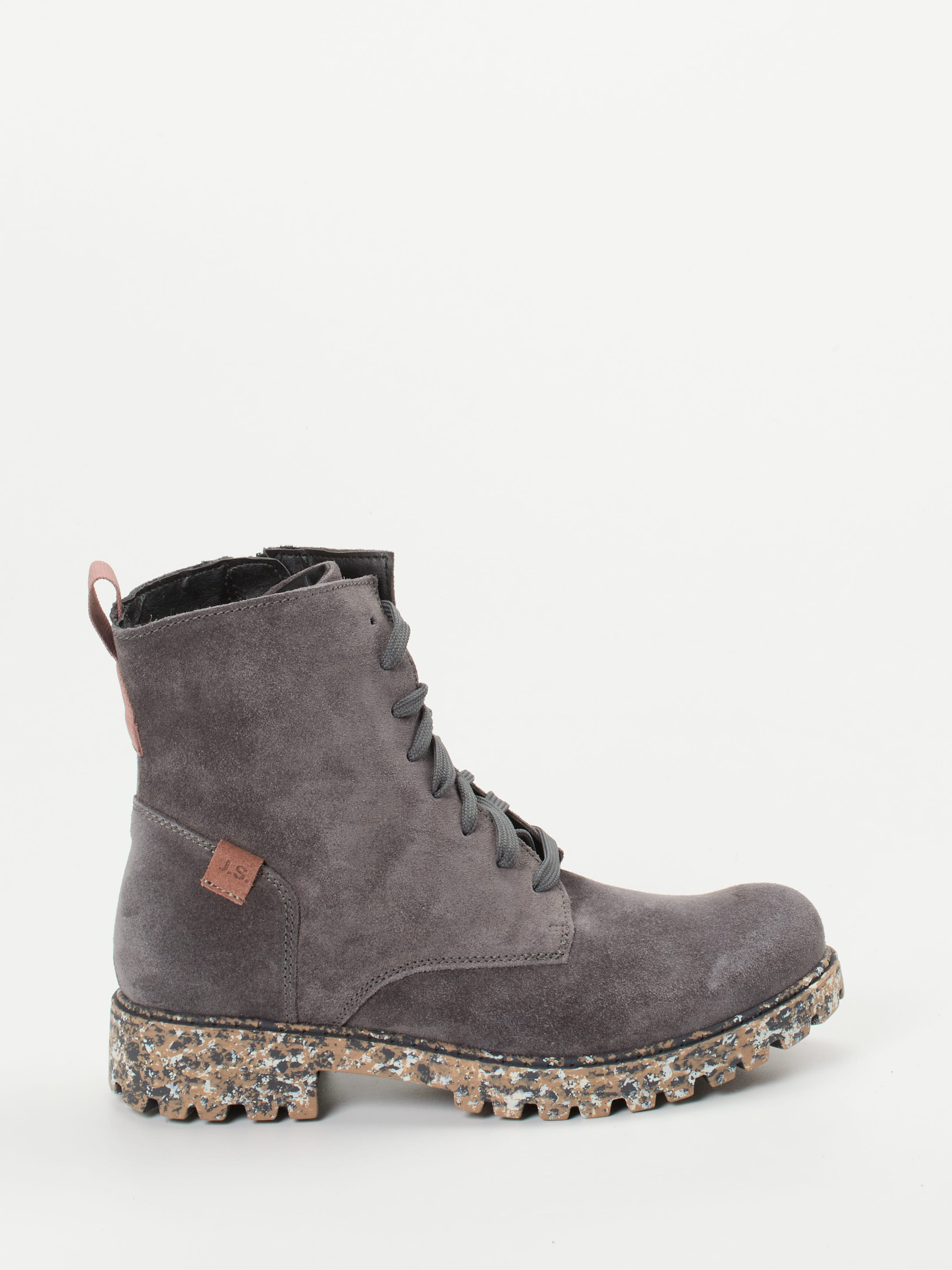Schnürstiefelette grau 1723459000701