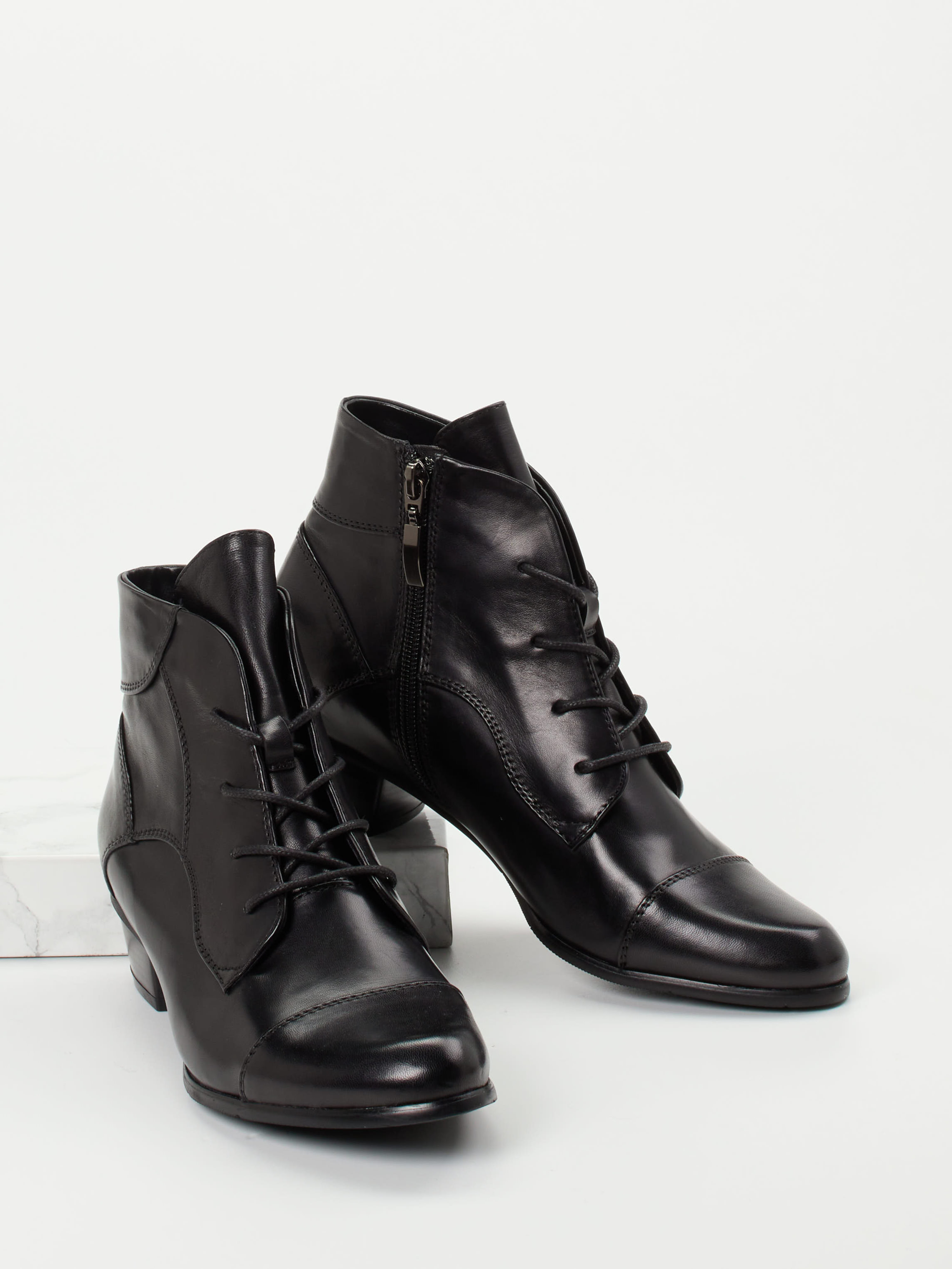 Schnürstiefelette schwarz 1703009016004