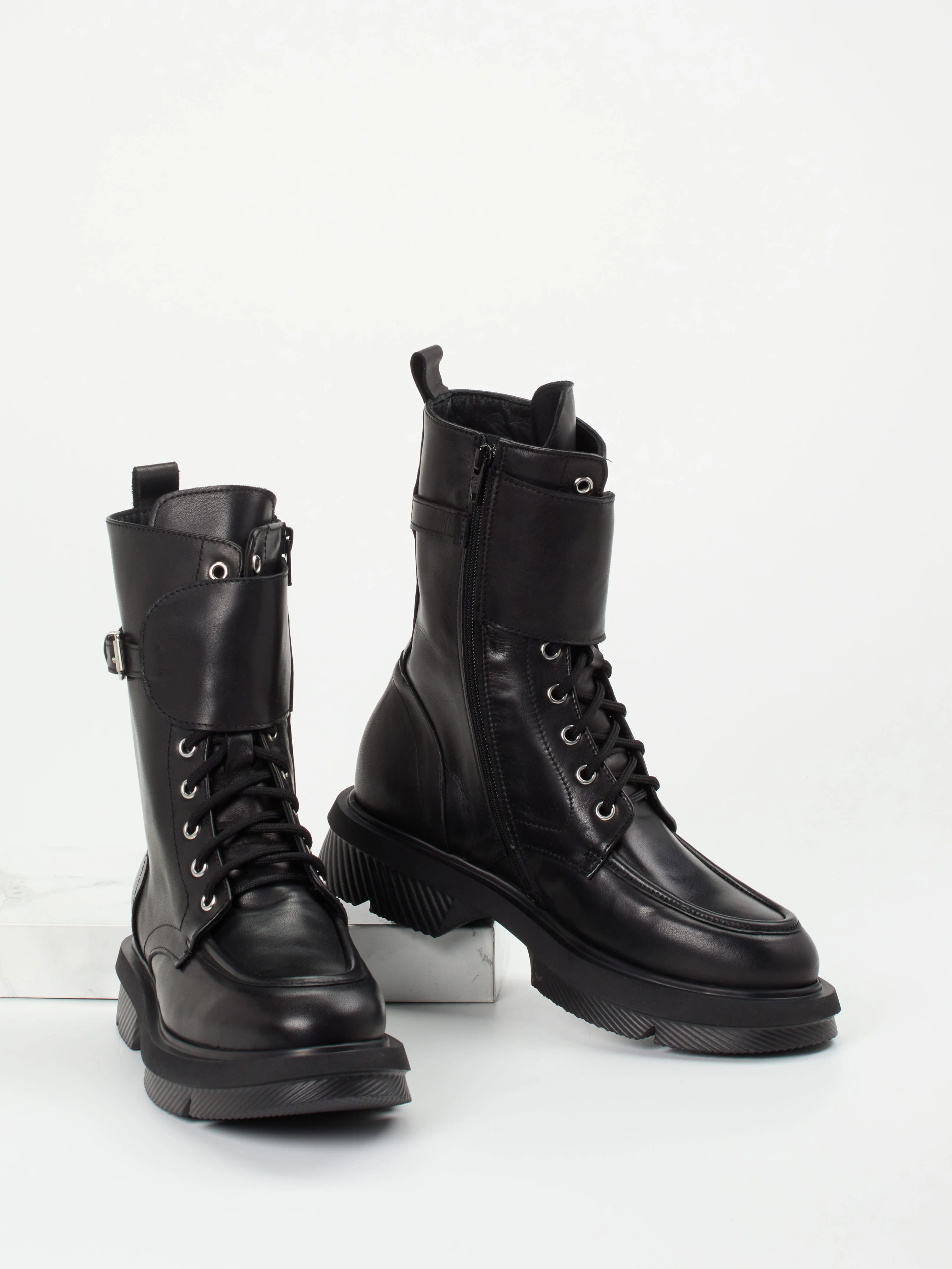 Schnürstiefelette schwarz 1723009016404