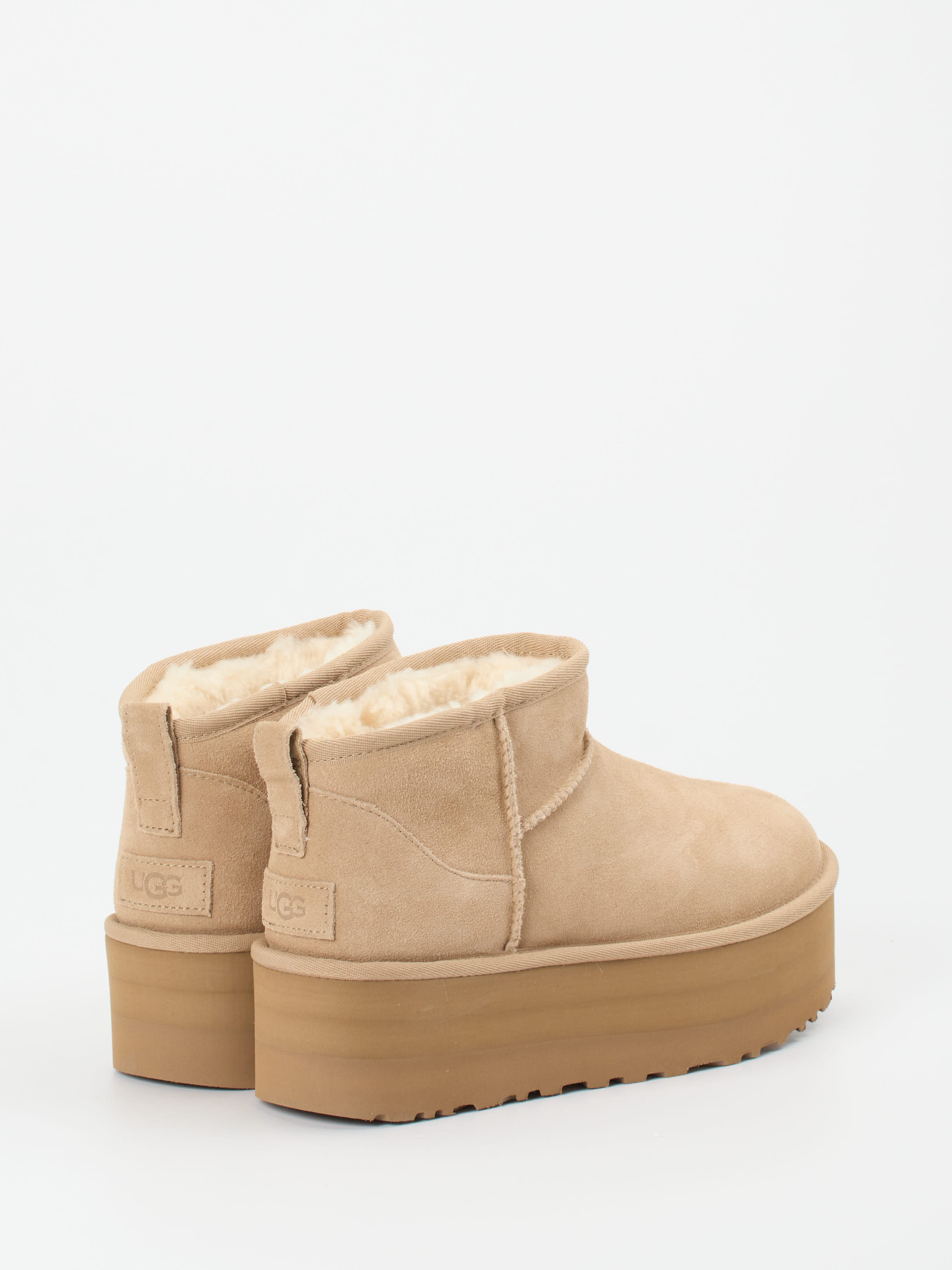 Stiefelette Classic Ultra Mini Platform beige 1813359000203