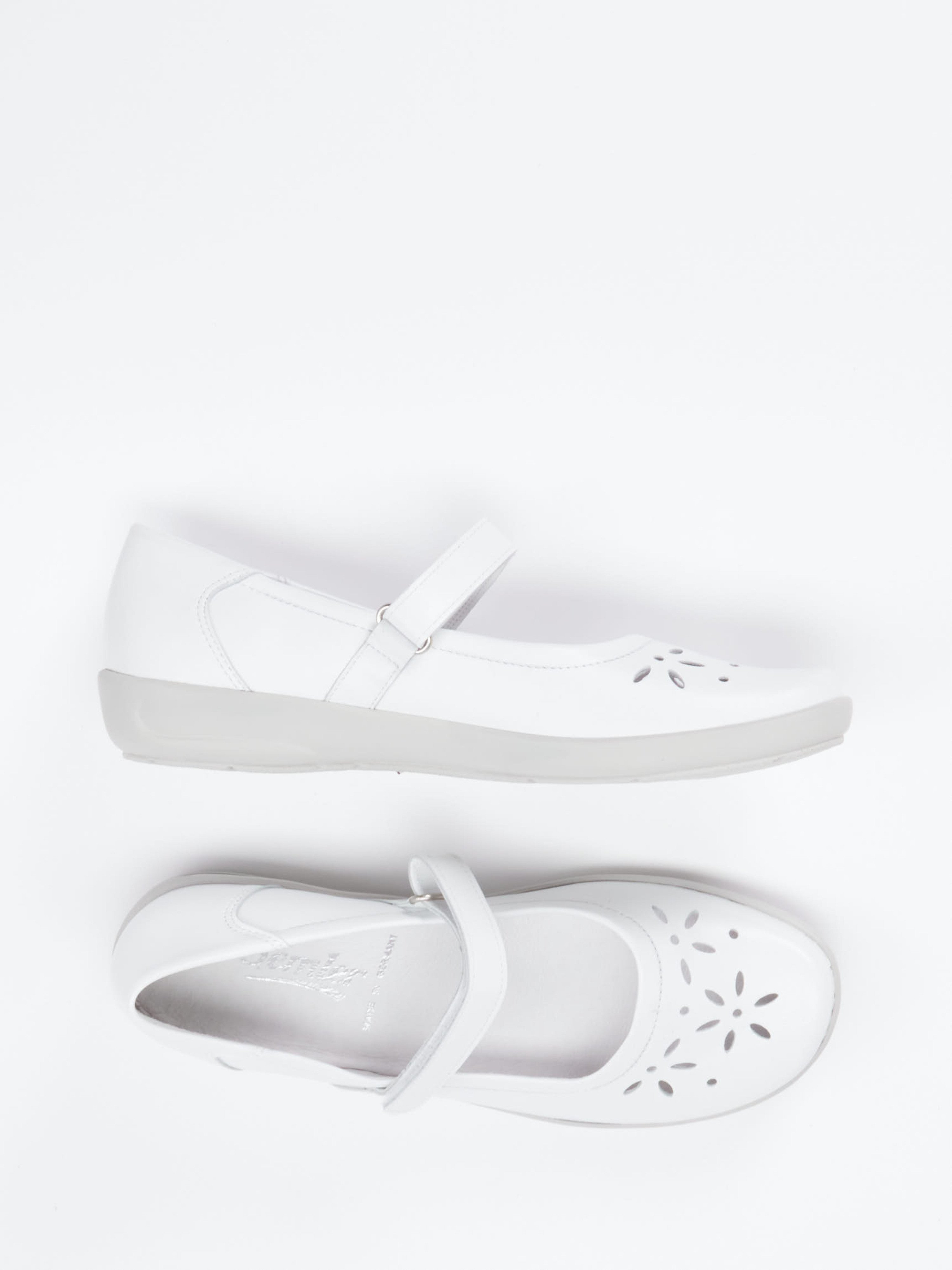 Spangenschuh Flora weiß 2485799003004