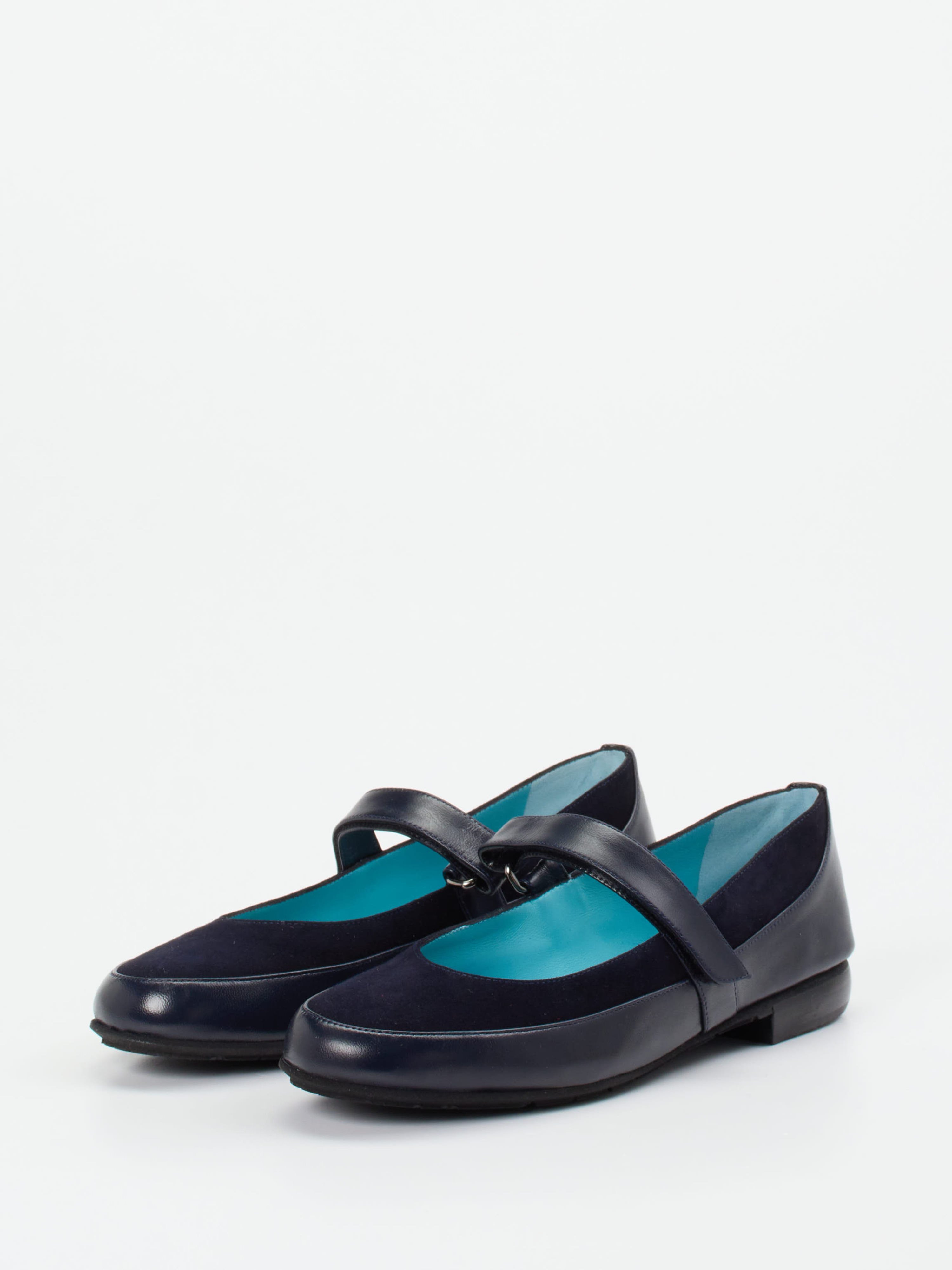 Spangenpumps blau 1421109002102