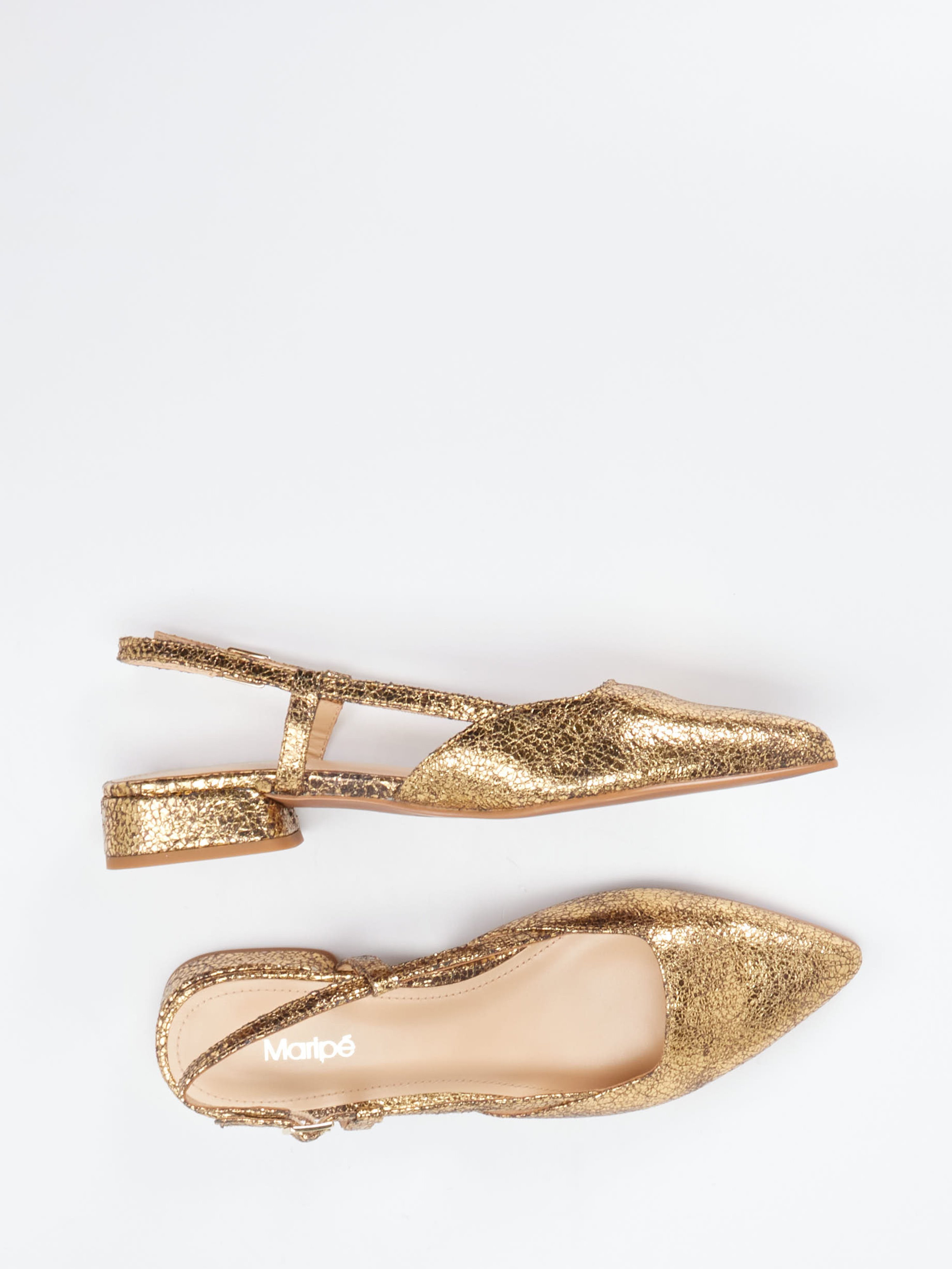 Slingpumps gold 1301889000304