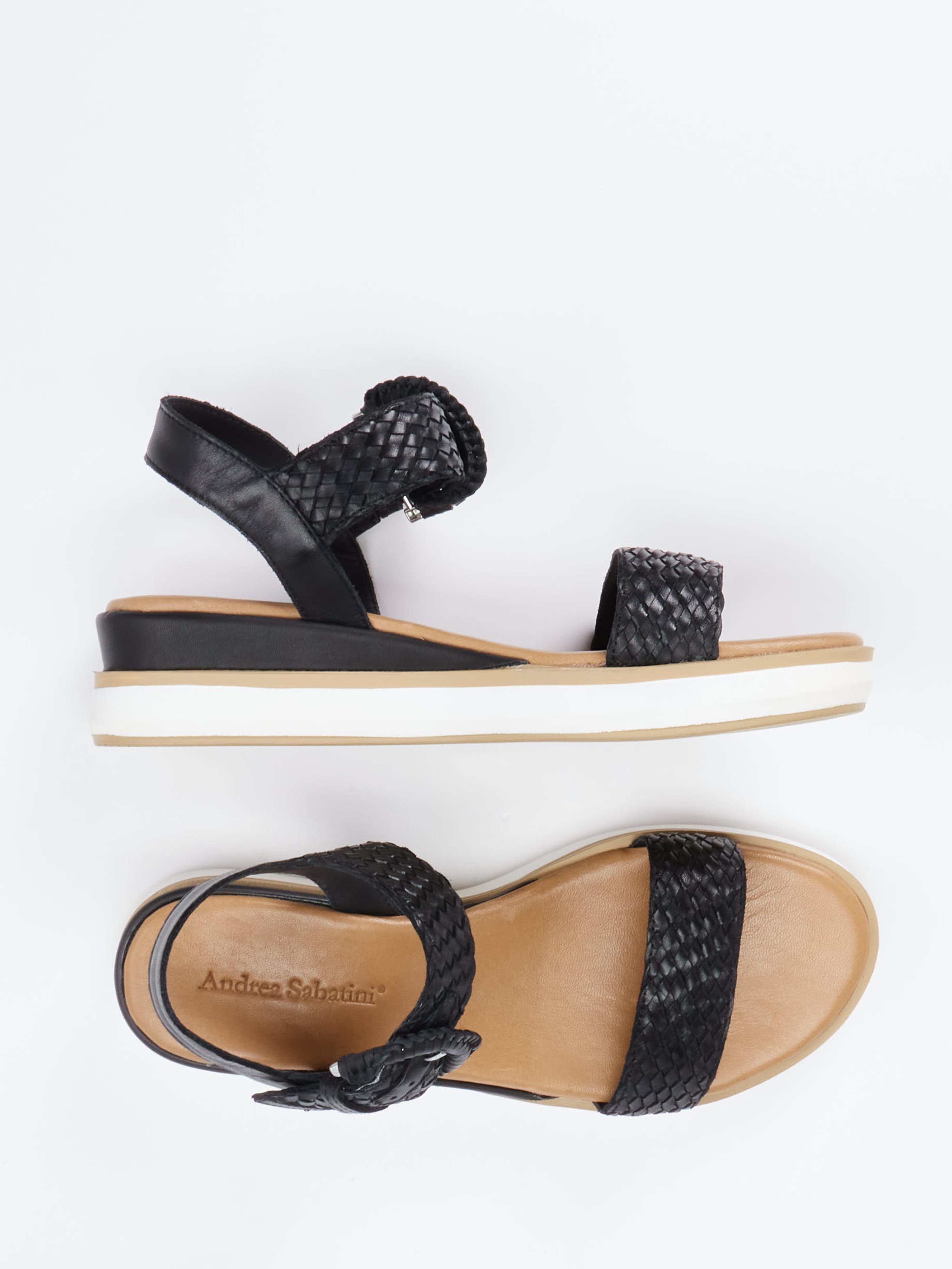 Plateau-Sandalette schwarz 1245009000704