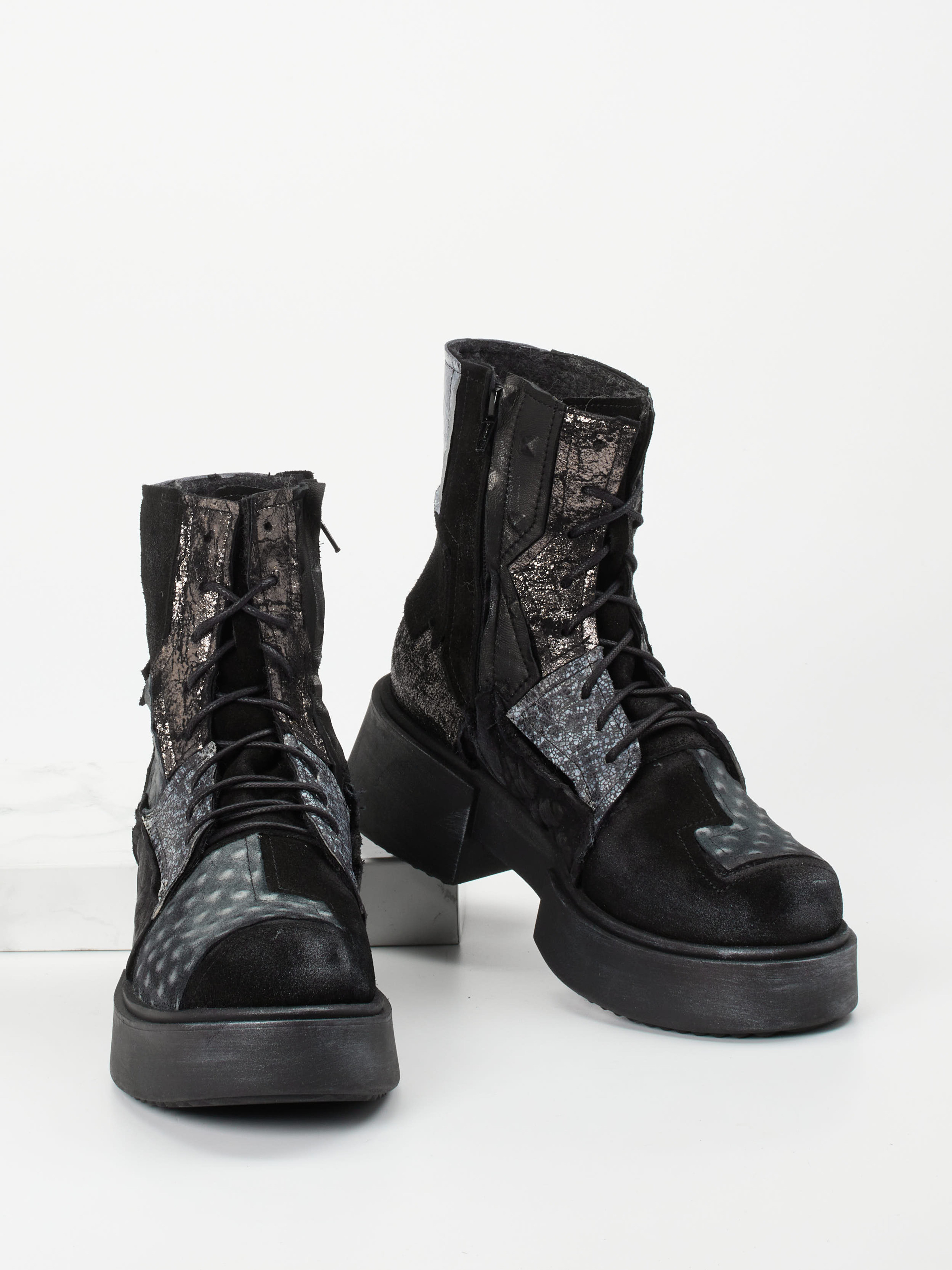 Schnürstiefelette schwarz 1727004000104