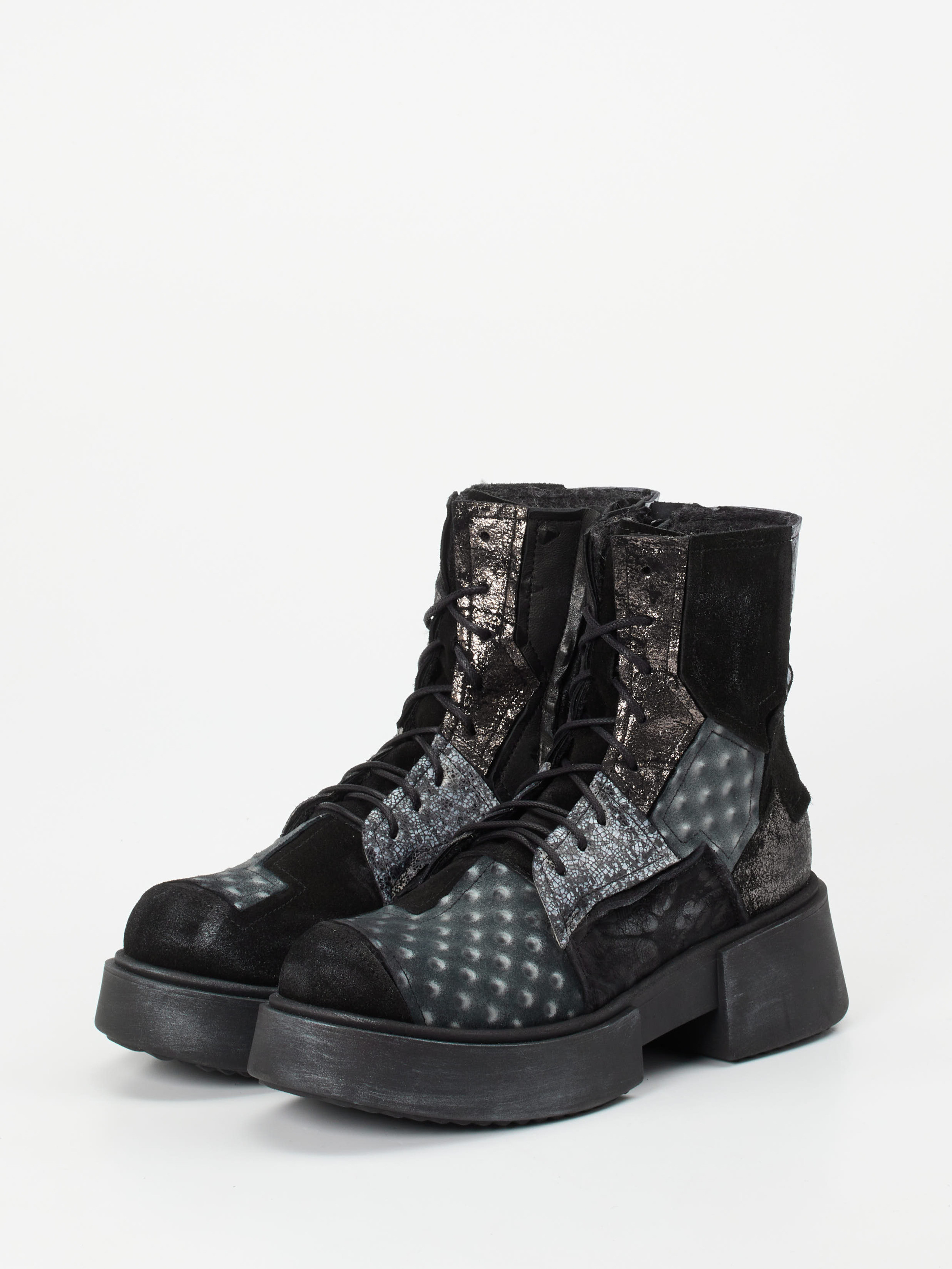 Schnürstiefelette schwarz 1727004000102