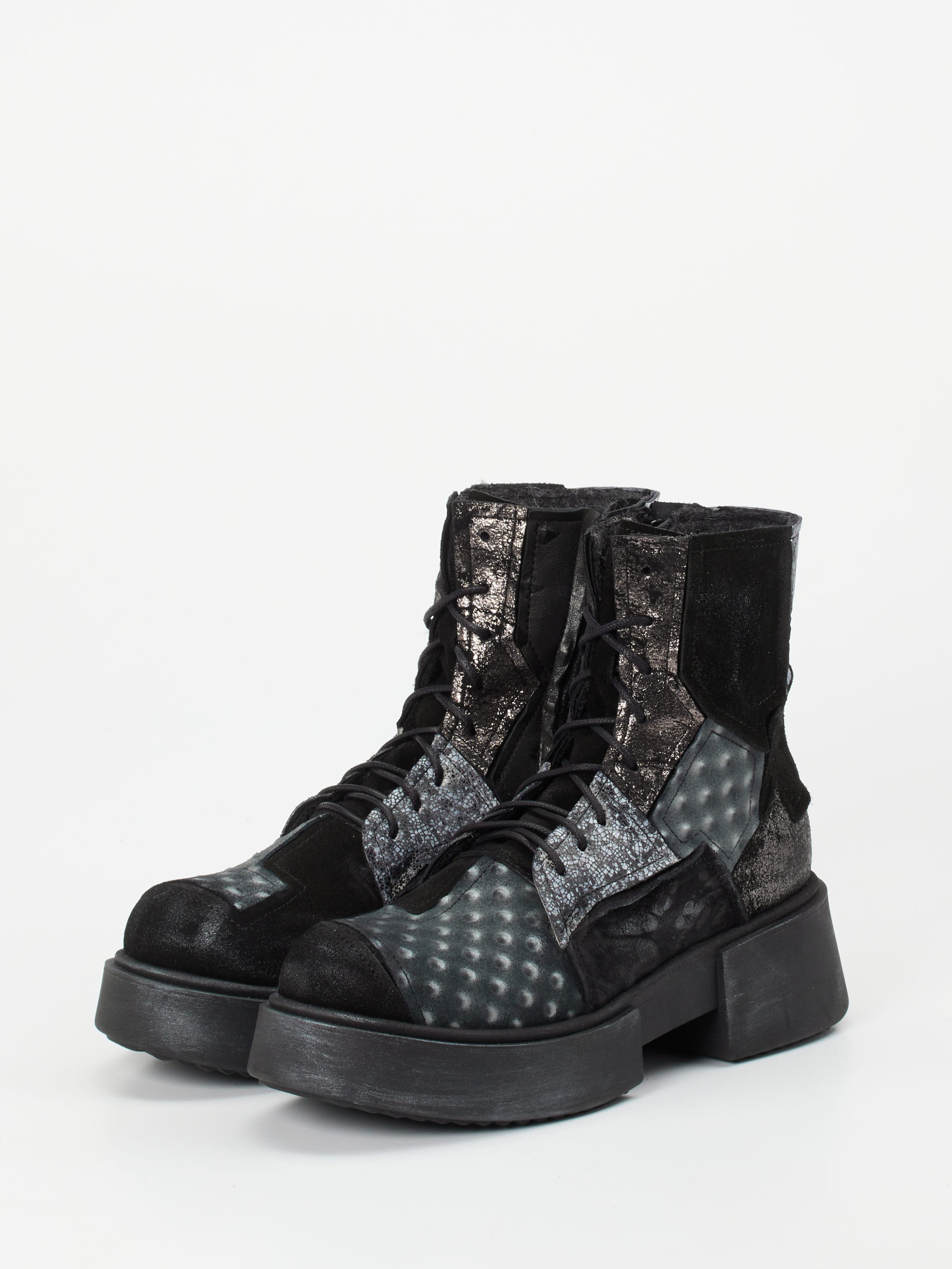 Schnürstiefelette schwarz 1727004000102