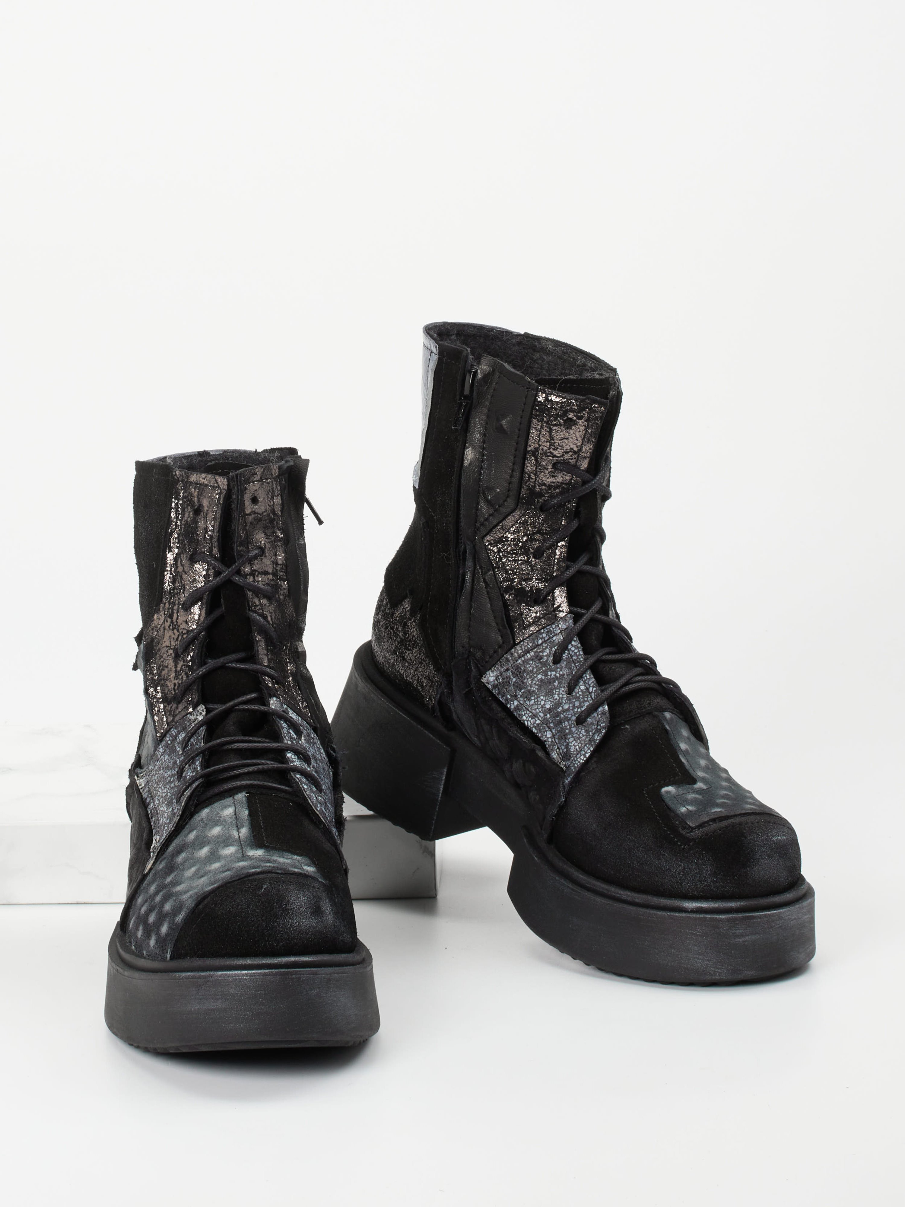 Schnürstiefelette schwarz 1727004000104