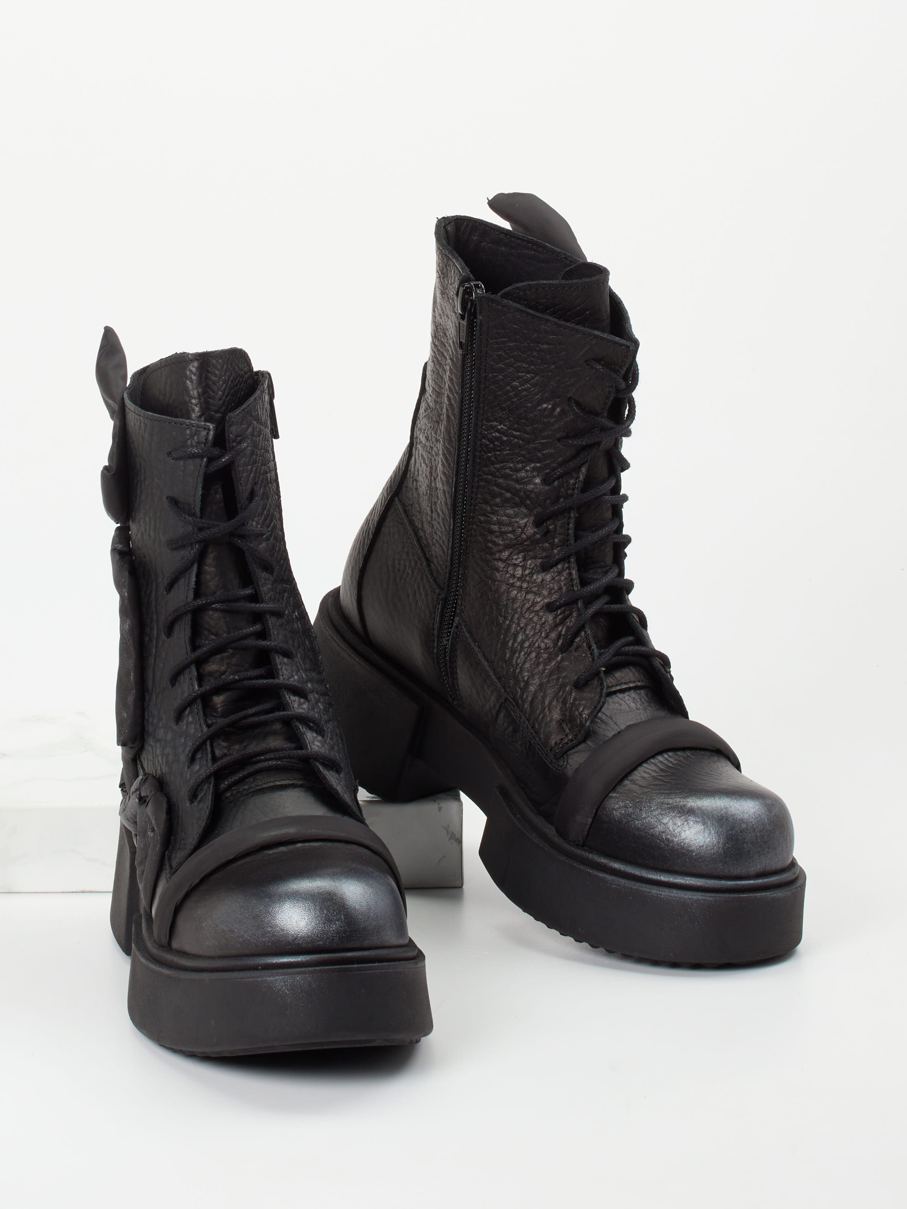 Schnürstiefelette schwarz 1727009003404