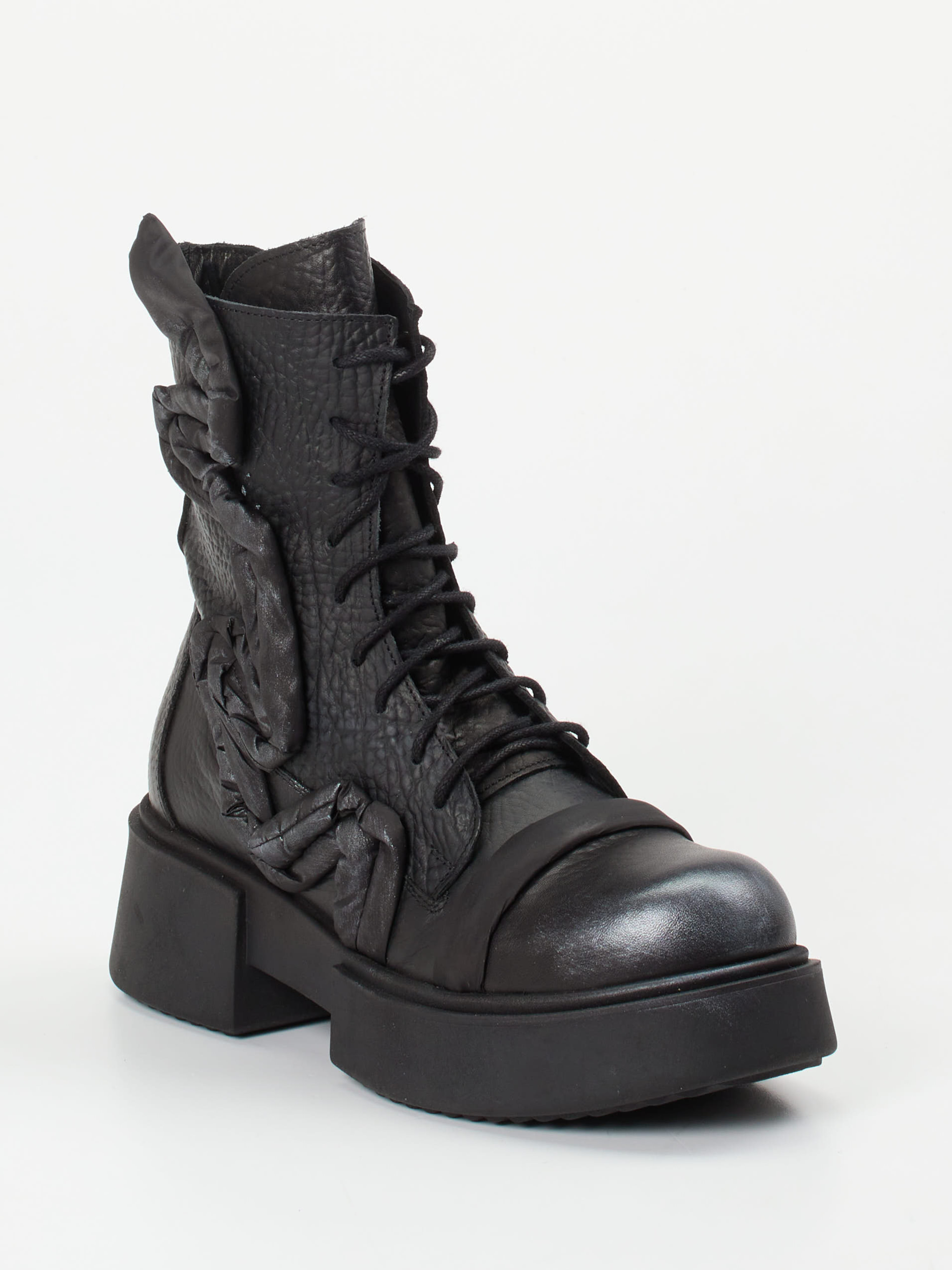 Schnürstiefelette schwarz 1727009003406