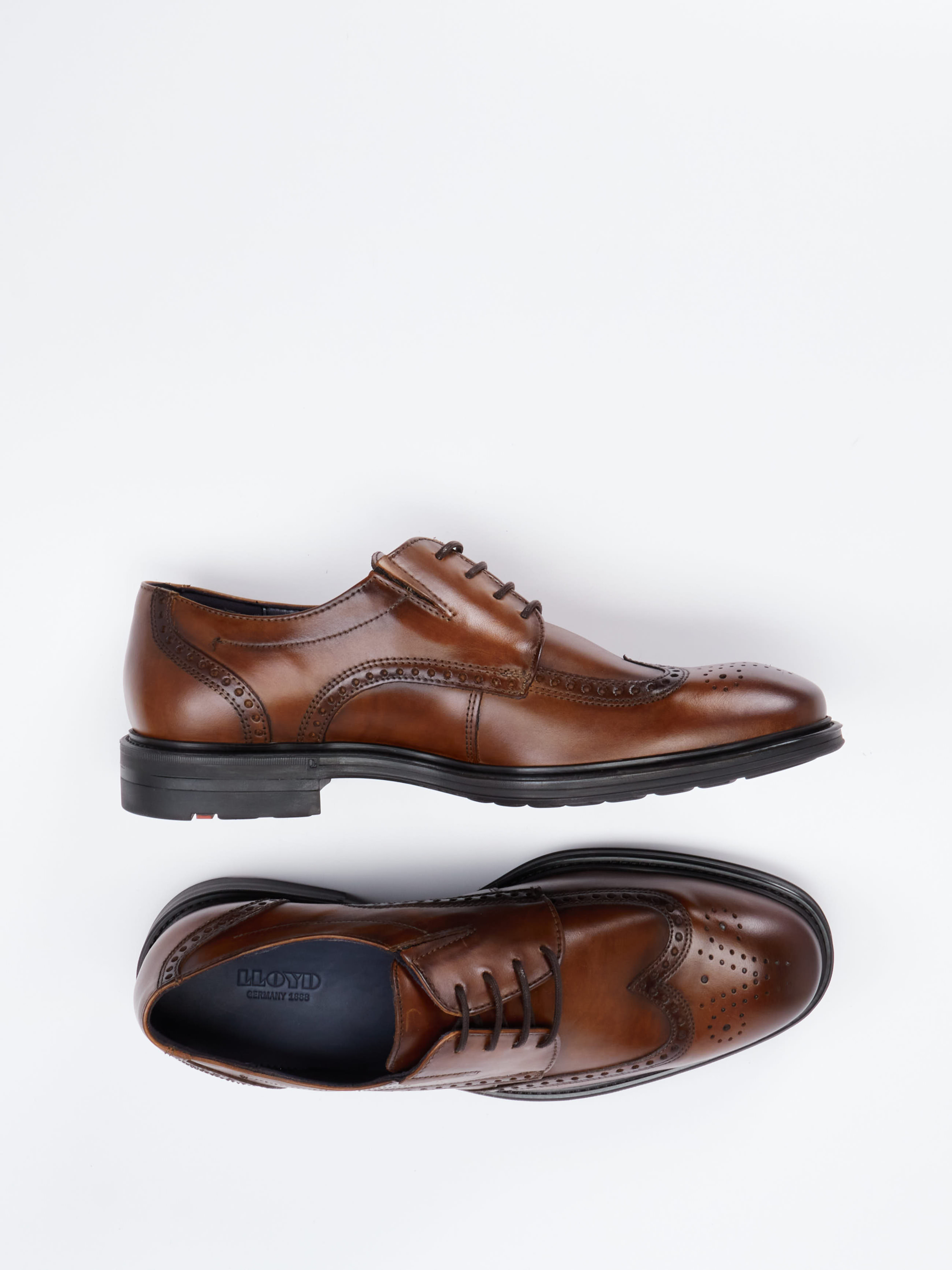 Lloyd Men Shop the KAMBO Comfortable Lace-Up Shoes in Dark Brown