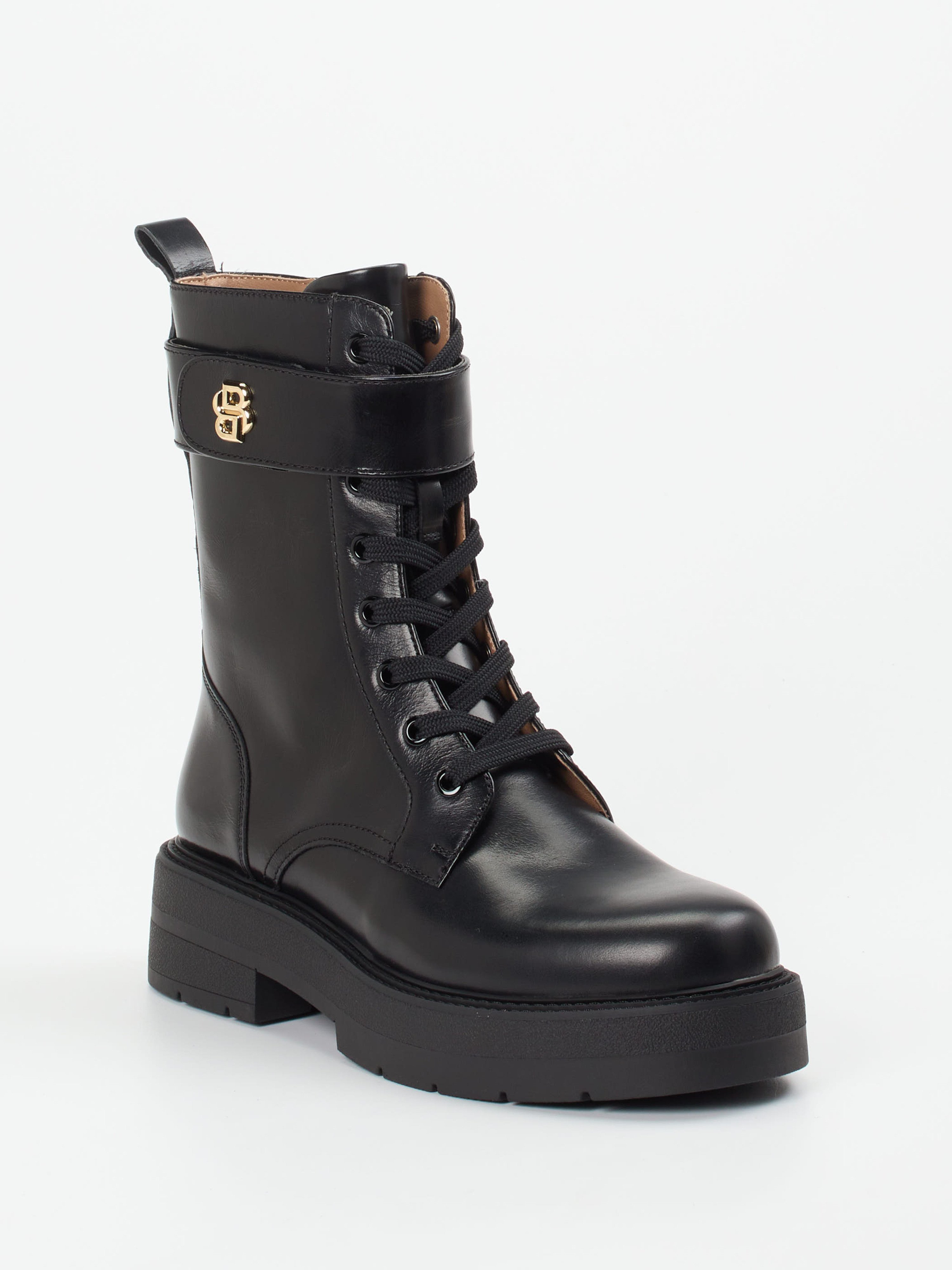 Schnürstiefelette schwarz 1727009003106