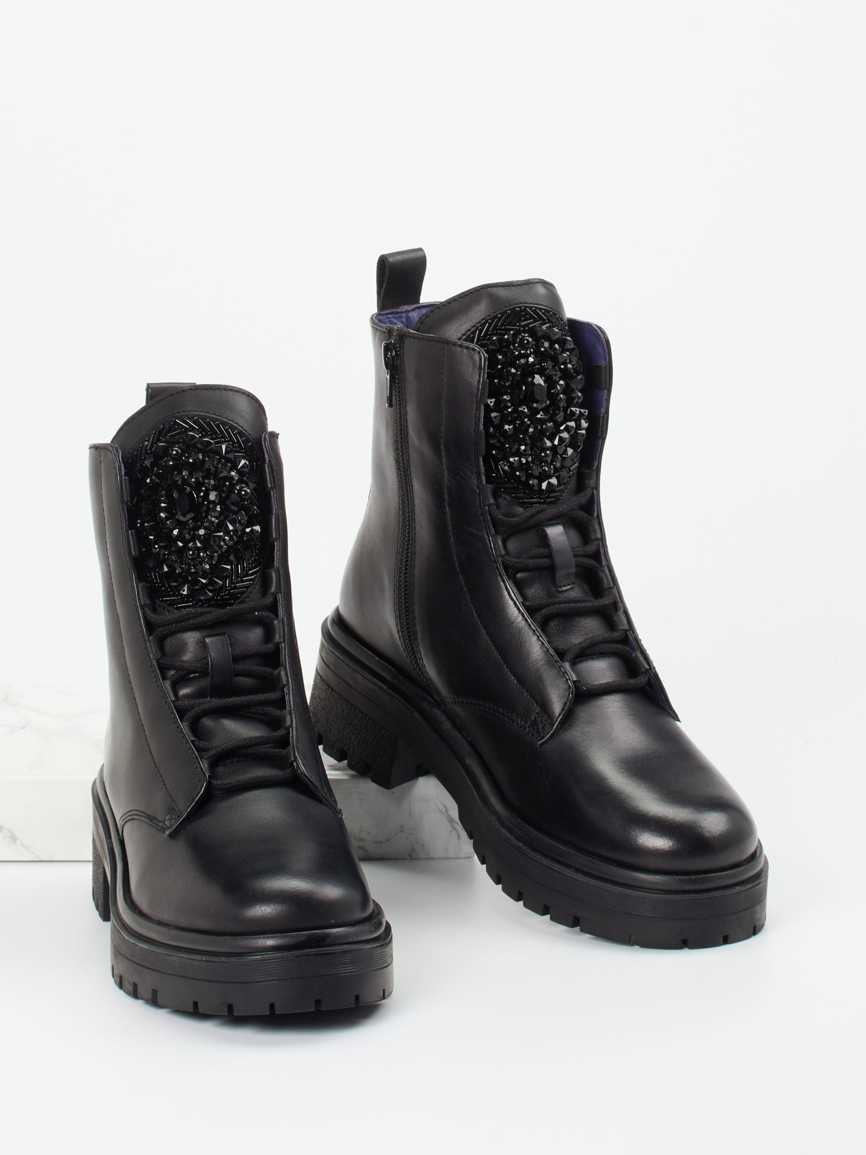 Schnürstiefelette schwarz 1723009018504