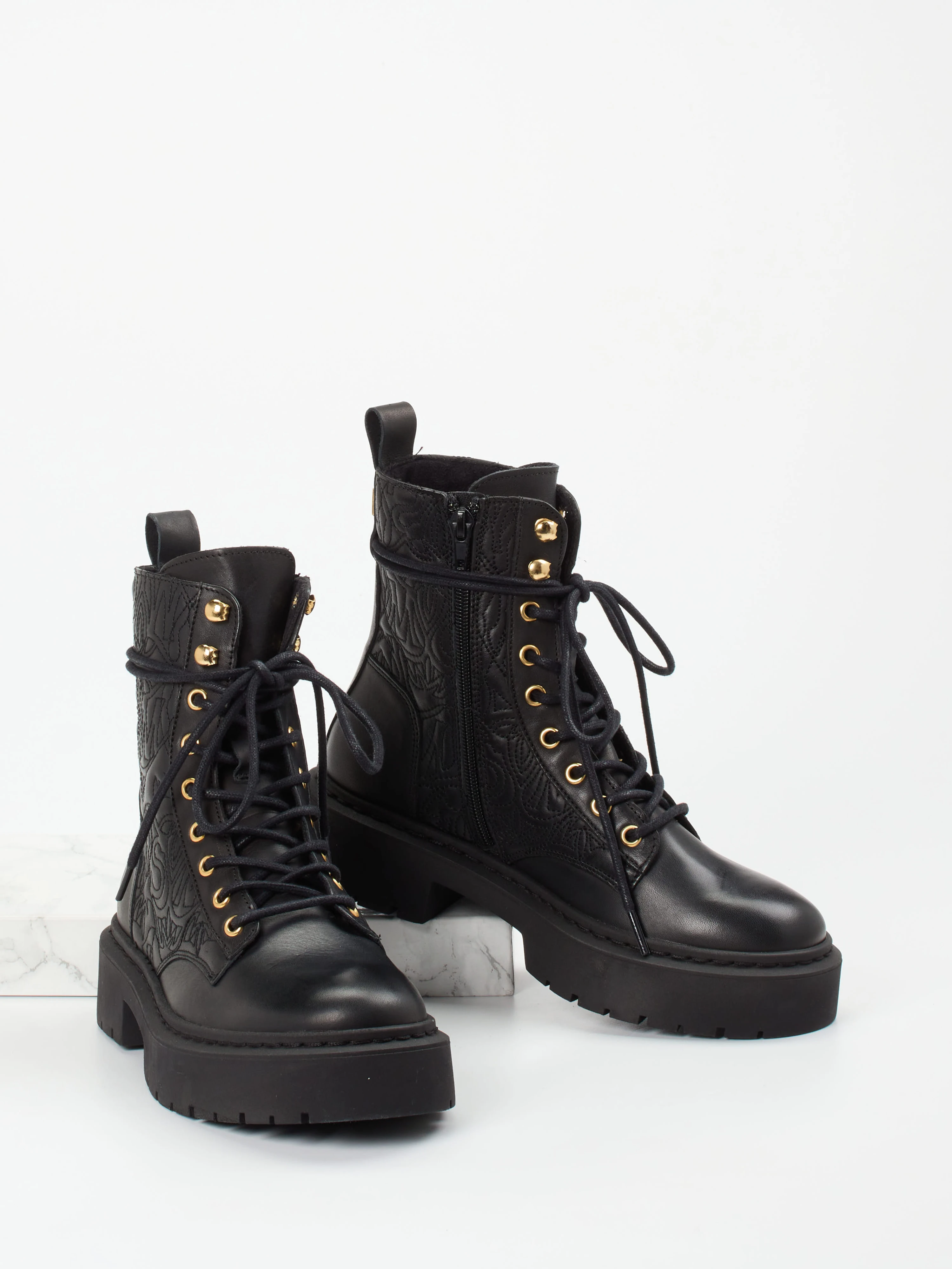 Schnürstiefelette schwarz 1723009017904