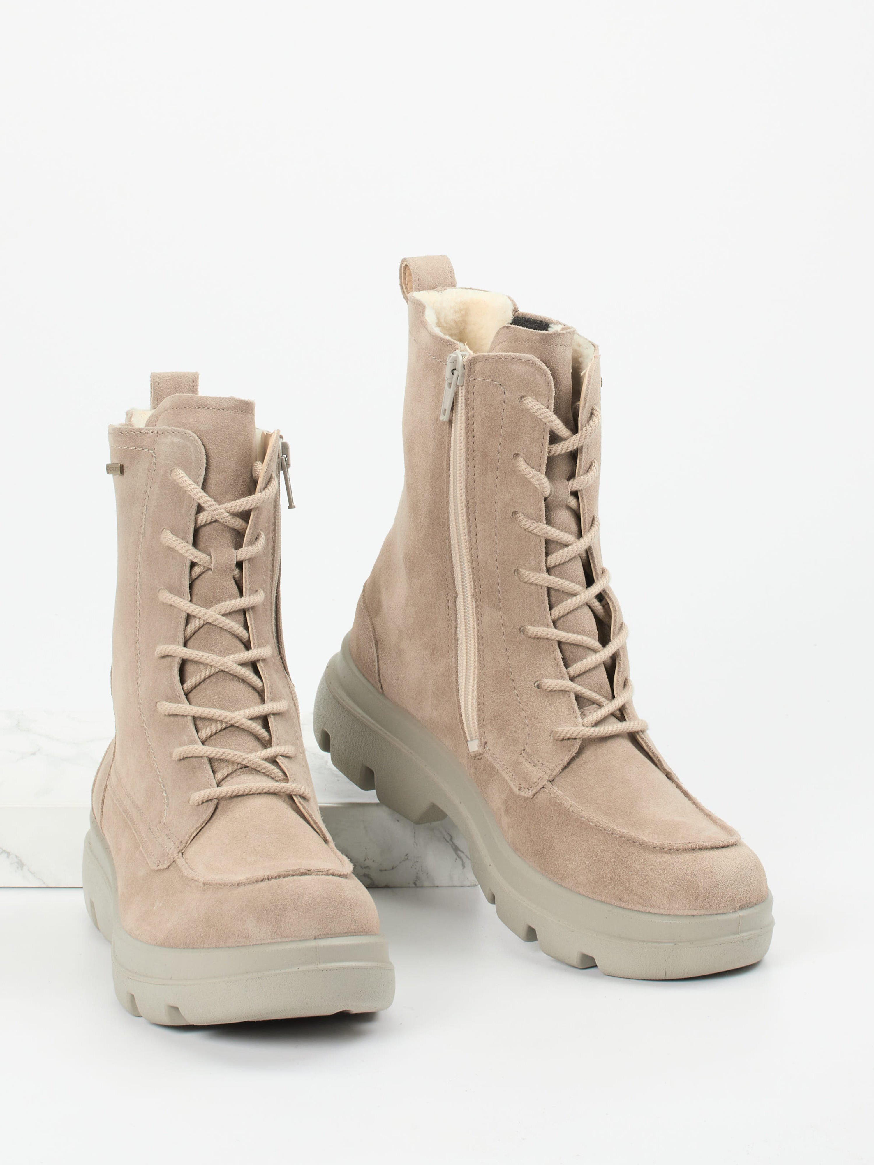 Schnürstiefelette beige 1823359000304