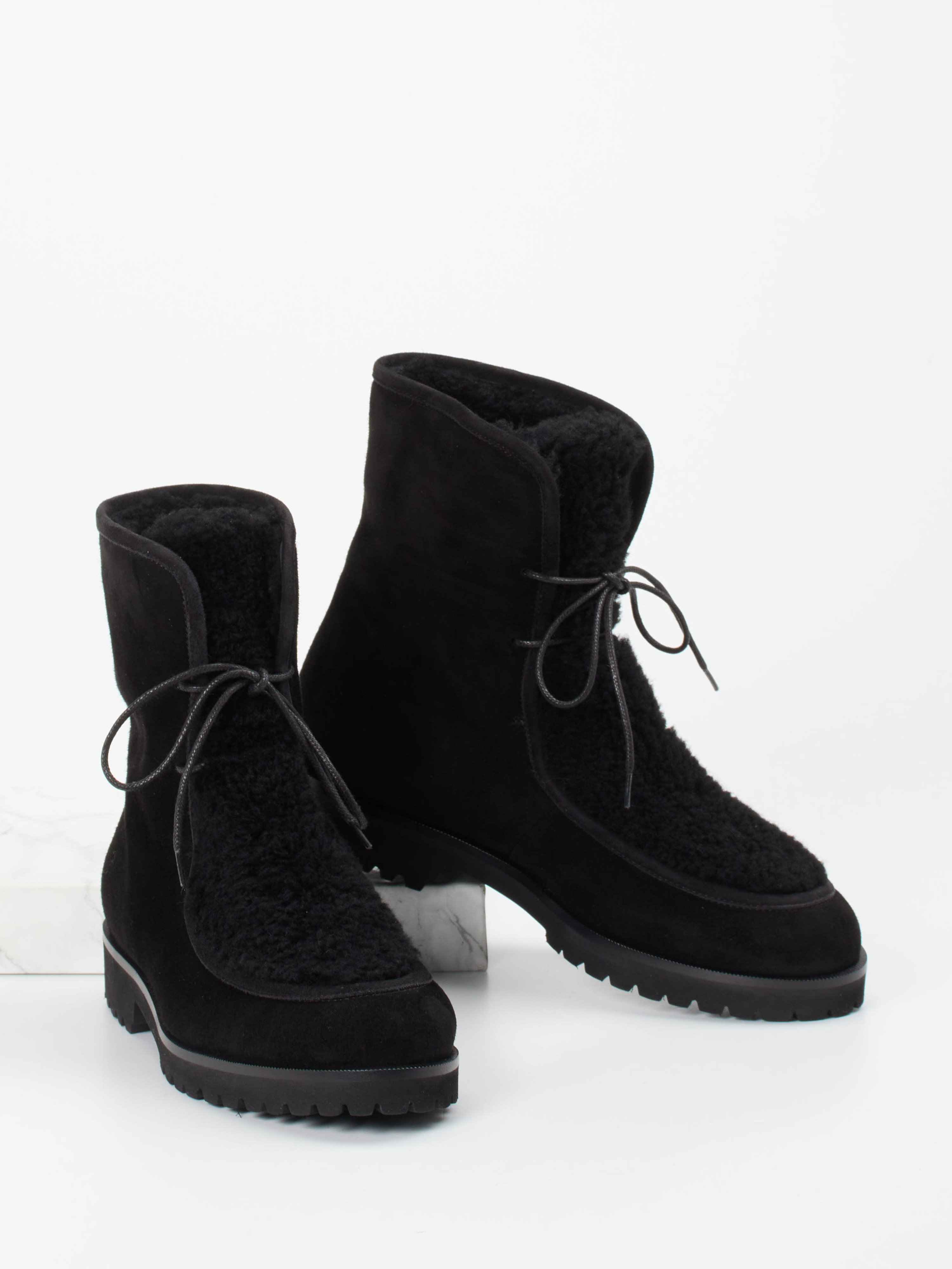 Schnürstiefelette schwarz 1823009010404