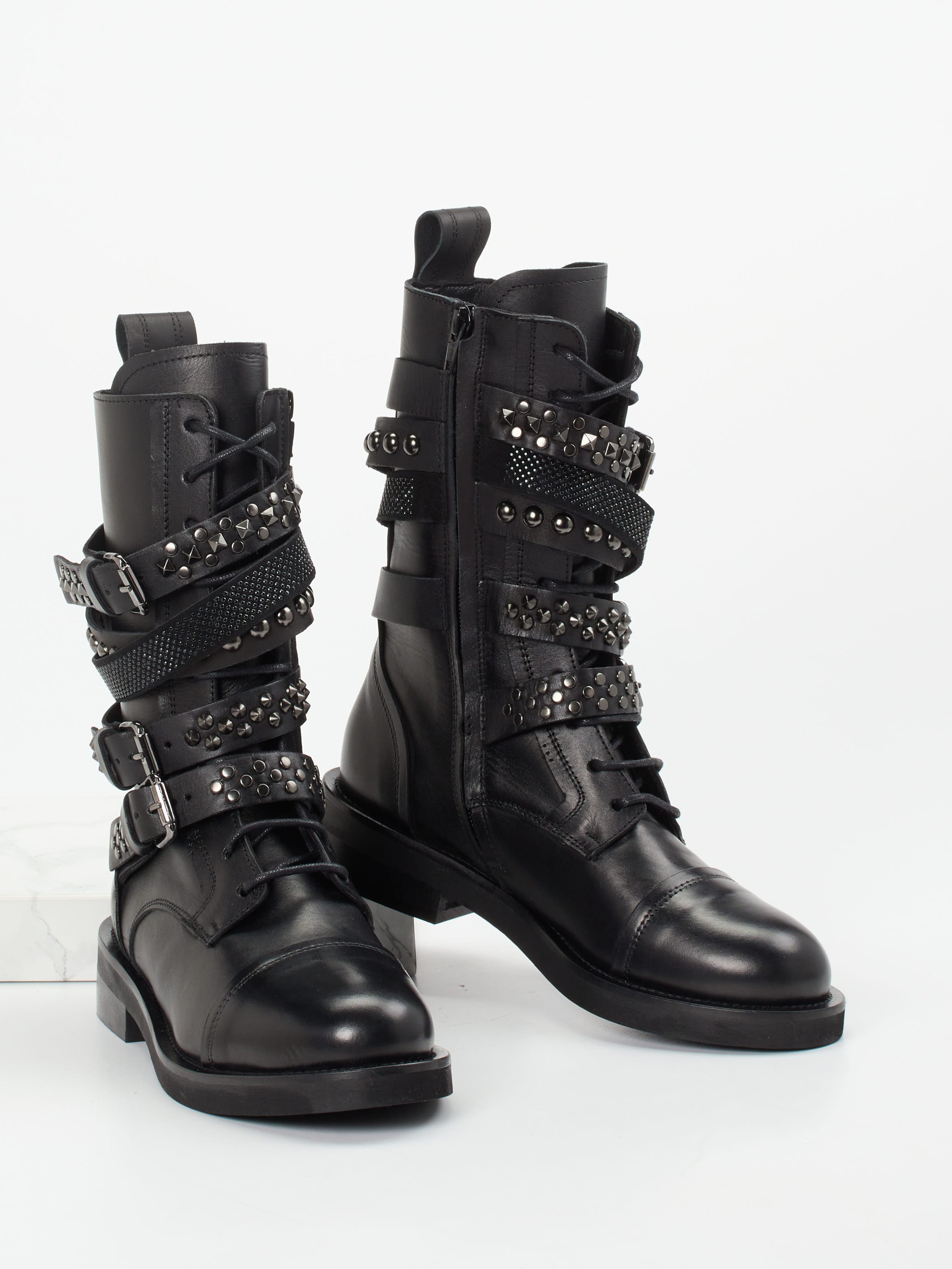 Schnürstiefelette schwarz 1723009017704