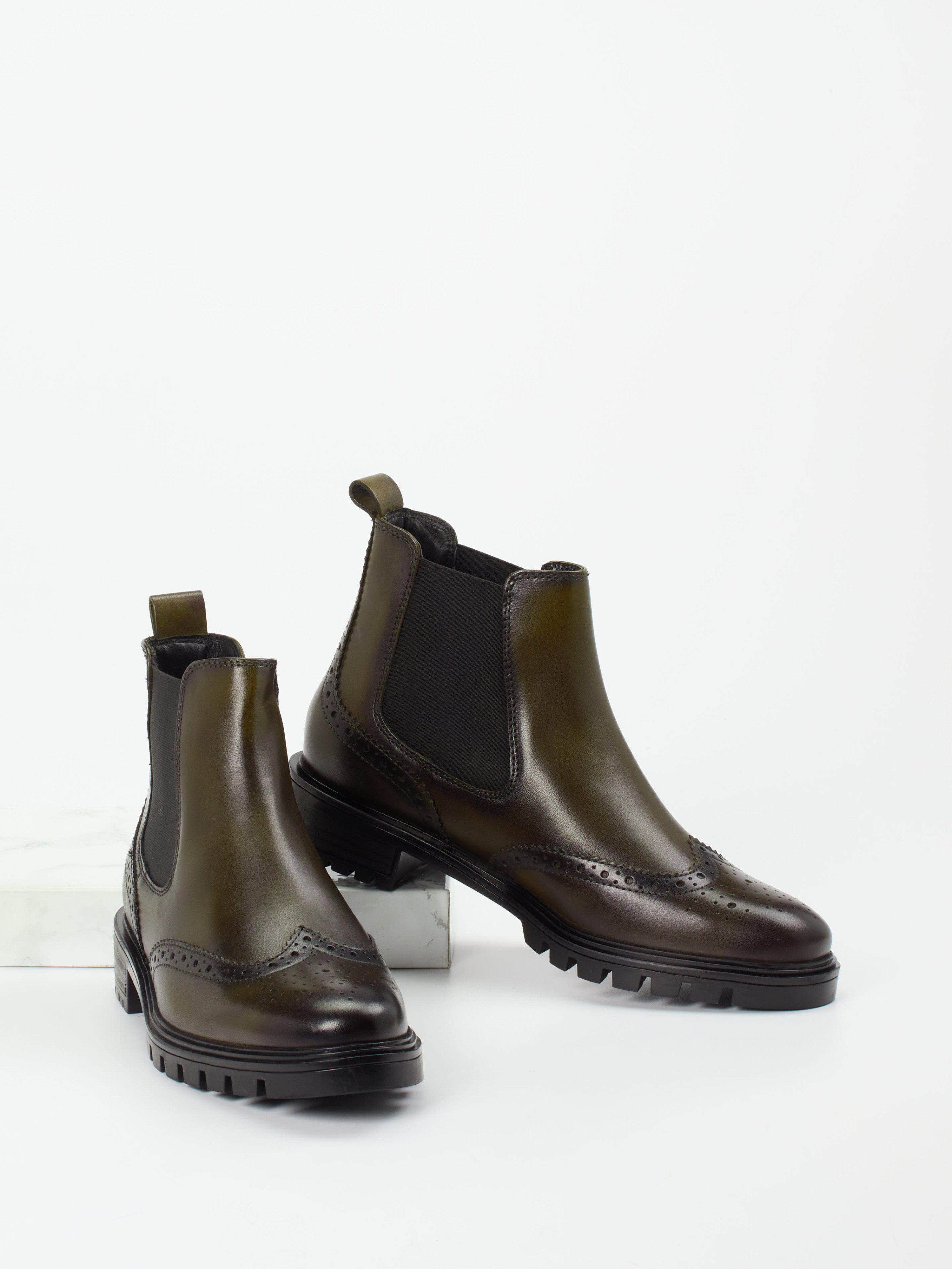 Stiefelette grün 2756009030104