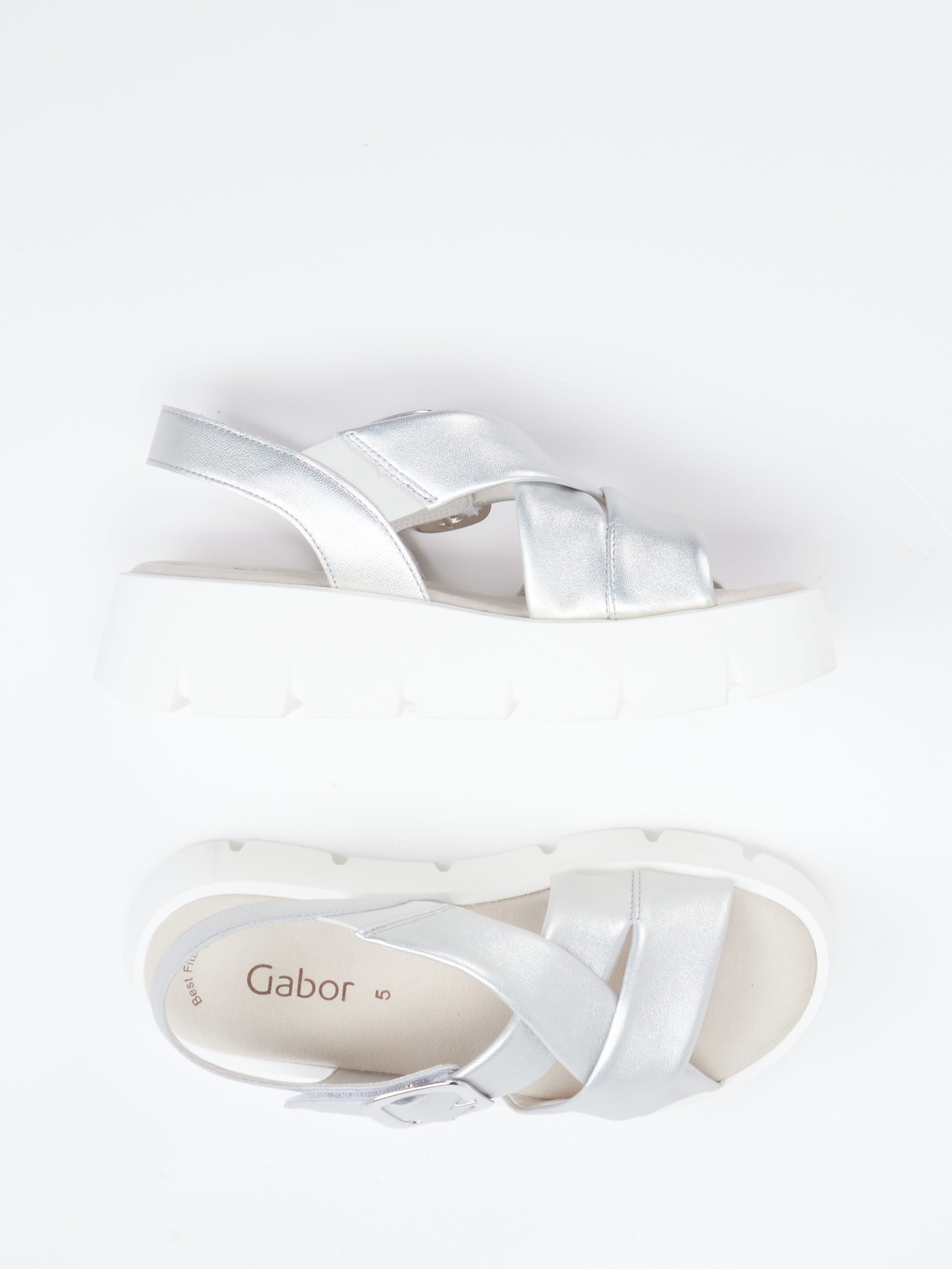 Keilsandalette silber 1255449000604