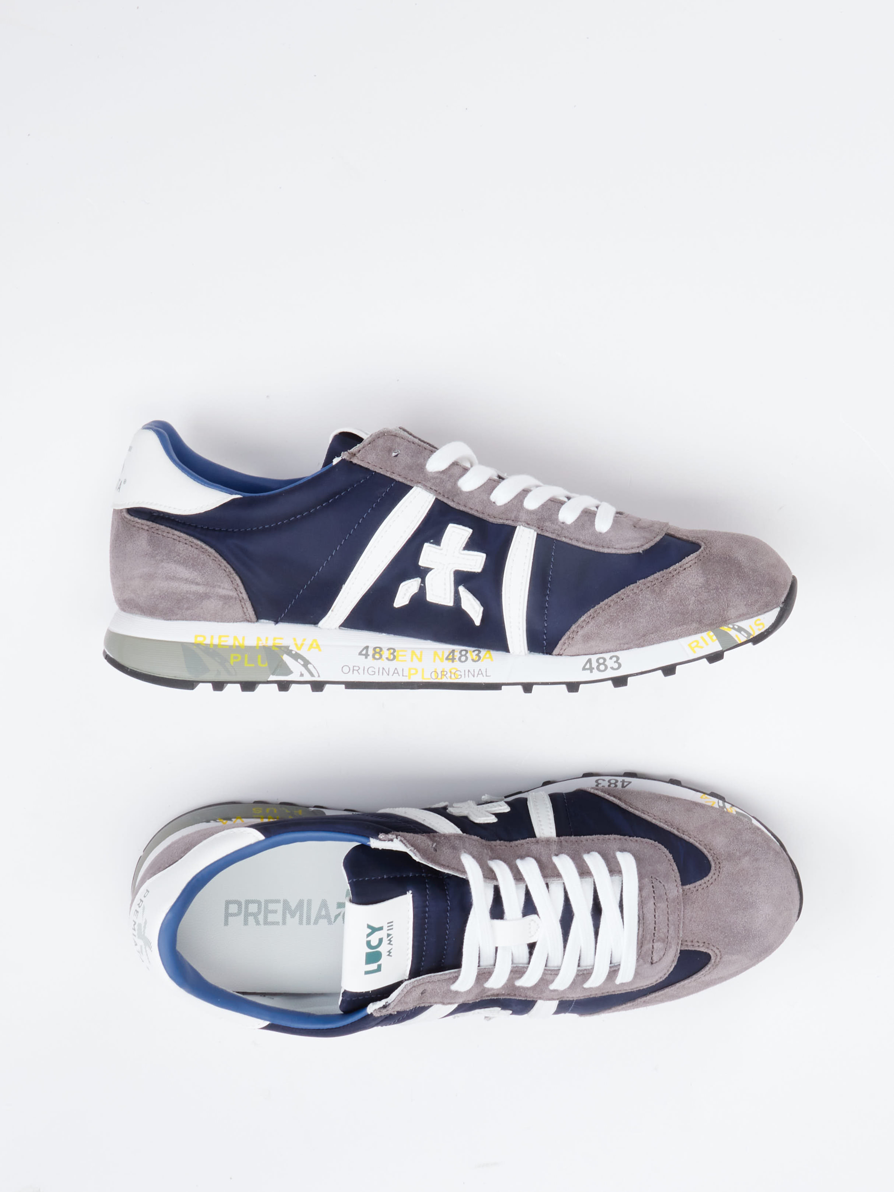 Buy the Premiata Men LucyMen in Blue | Zumnorde