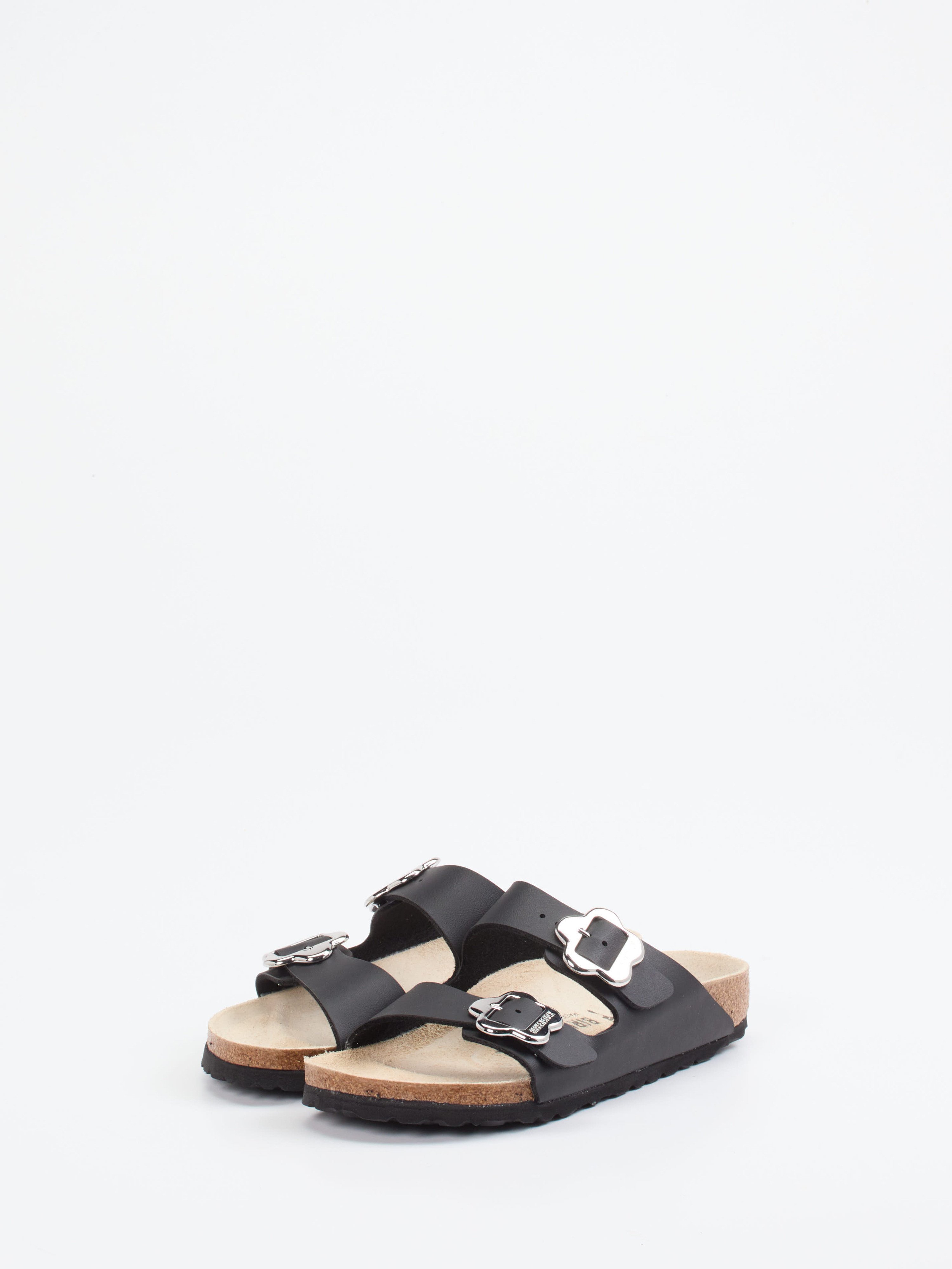 Pantolette Arizona Flower Buckle Kids schwarz 6110009000302